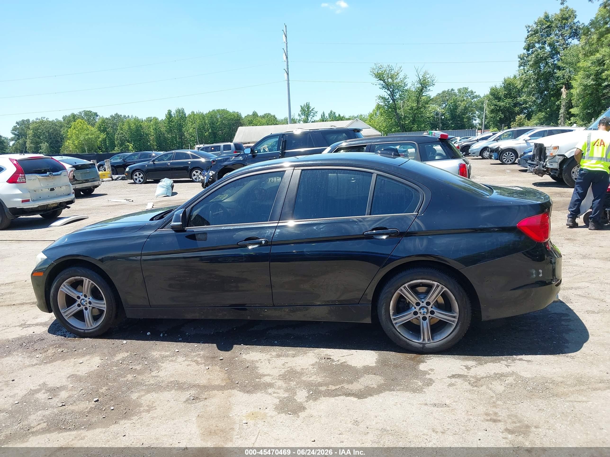 2014 Bmw 320i Xdrive Black vin: WBA3C3G58ENS68065