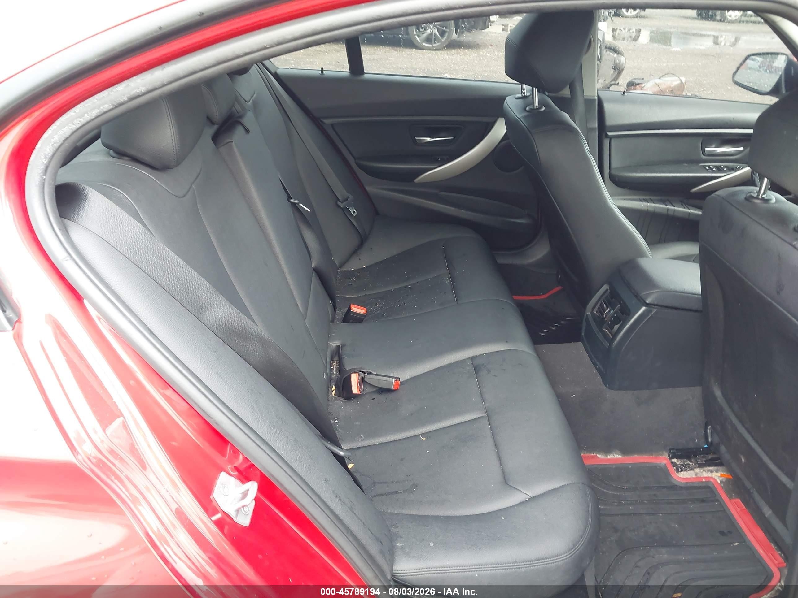 2014 Bmw 320i Xdrive Red vin: WBA3C3G58ENS69331