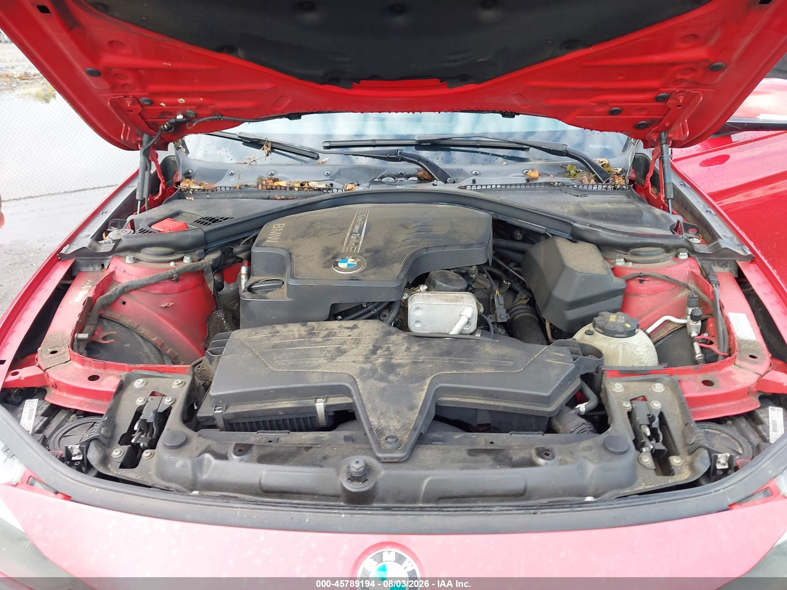 2014 Bmw 320i Xdrive Red vin: WBA3C3G58ENS69331