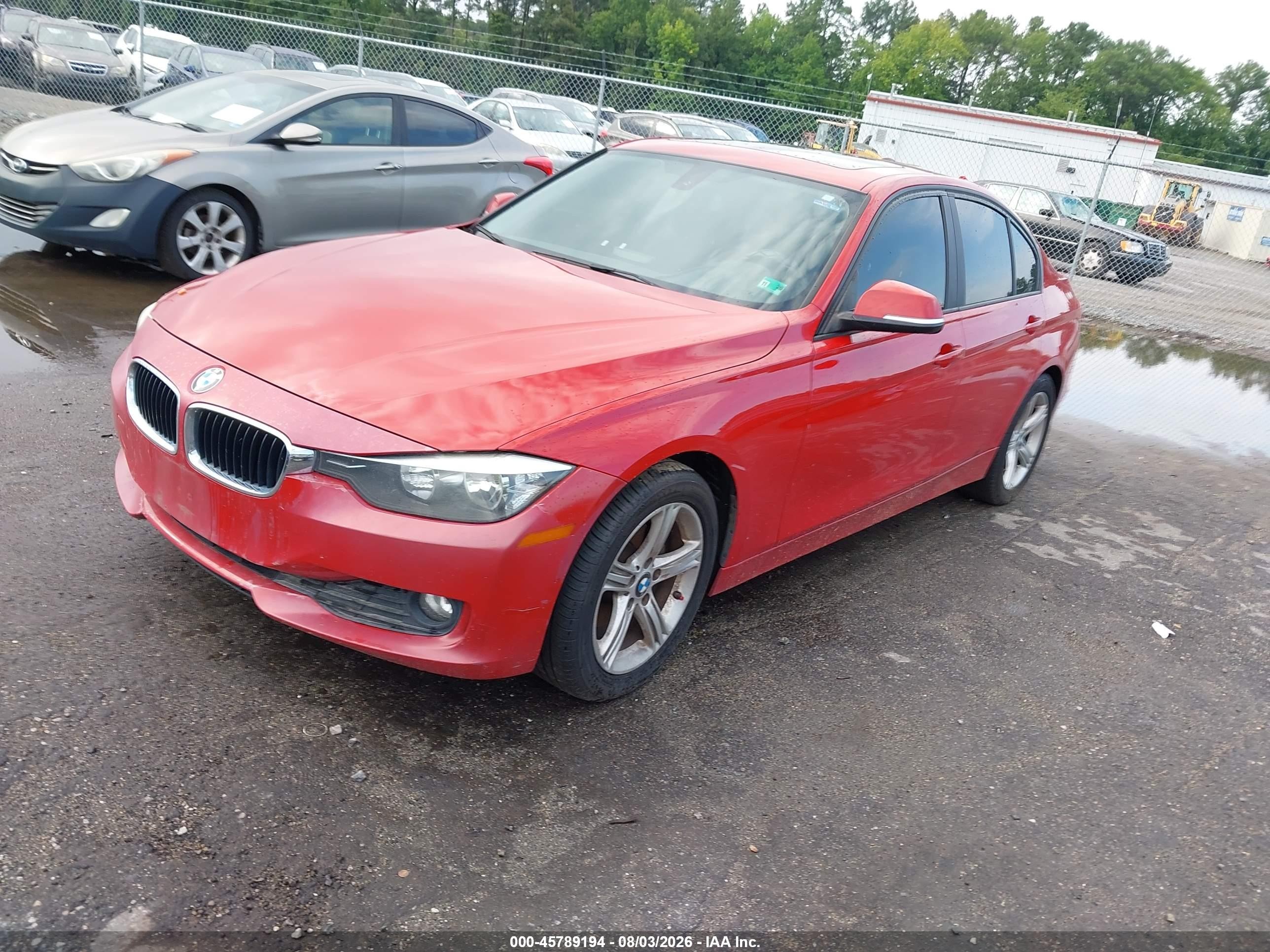 2014 Bmw 320i Xdrive Red vin: WBA3C3G58ENS69331