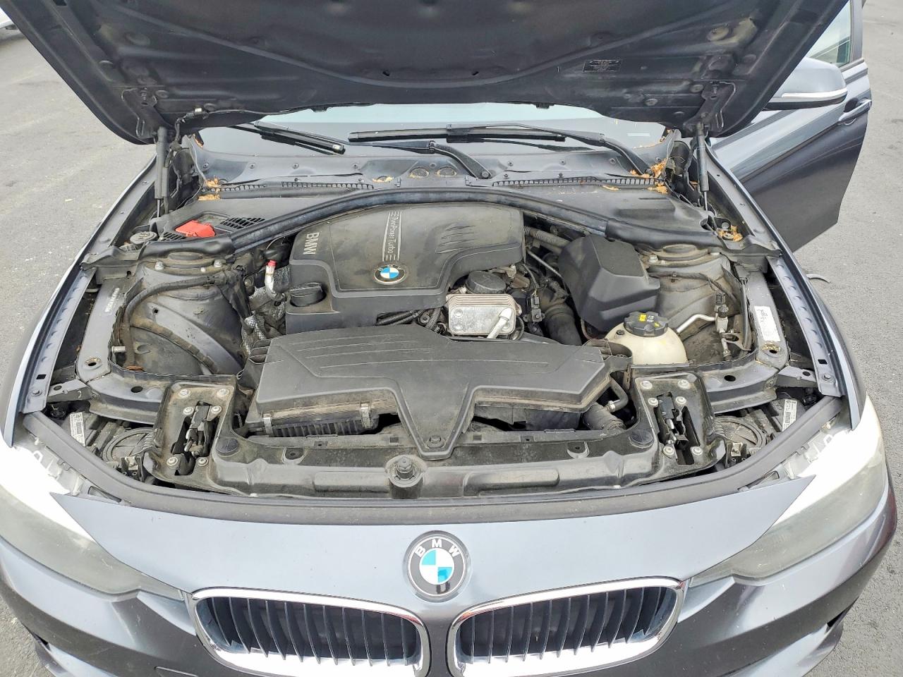 2014 Bmw 320 I Xdrive Gray vin: WBA3C3G58ENS71130