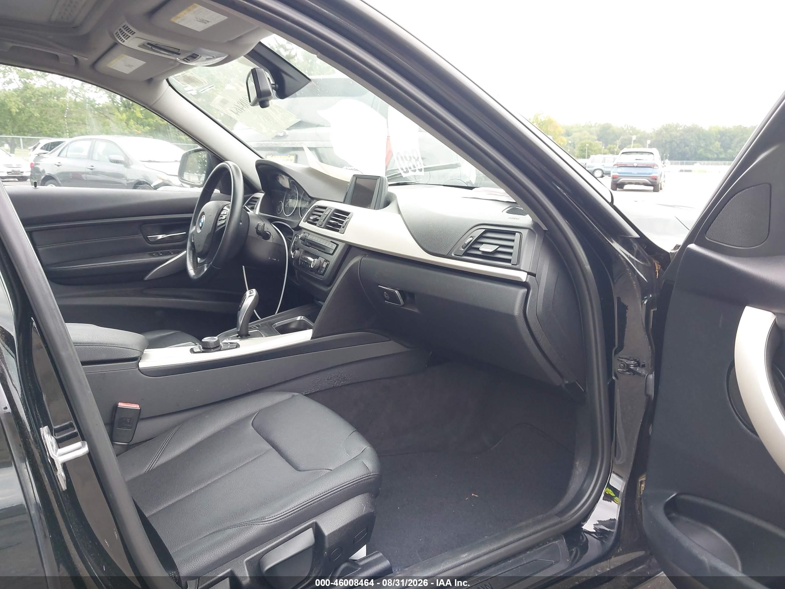 2014 Bmw 320i Xdrive Black vin: WBA3C3G58ENS71340