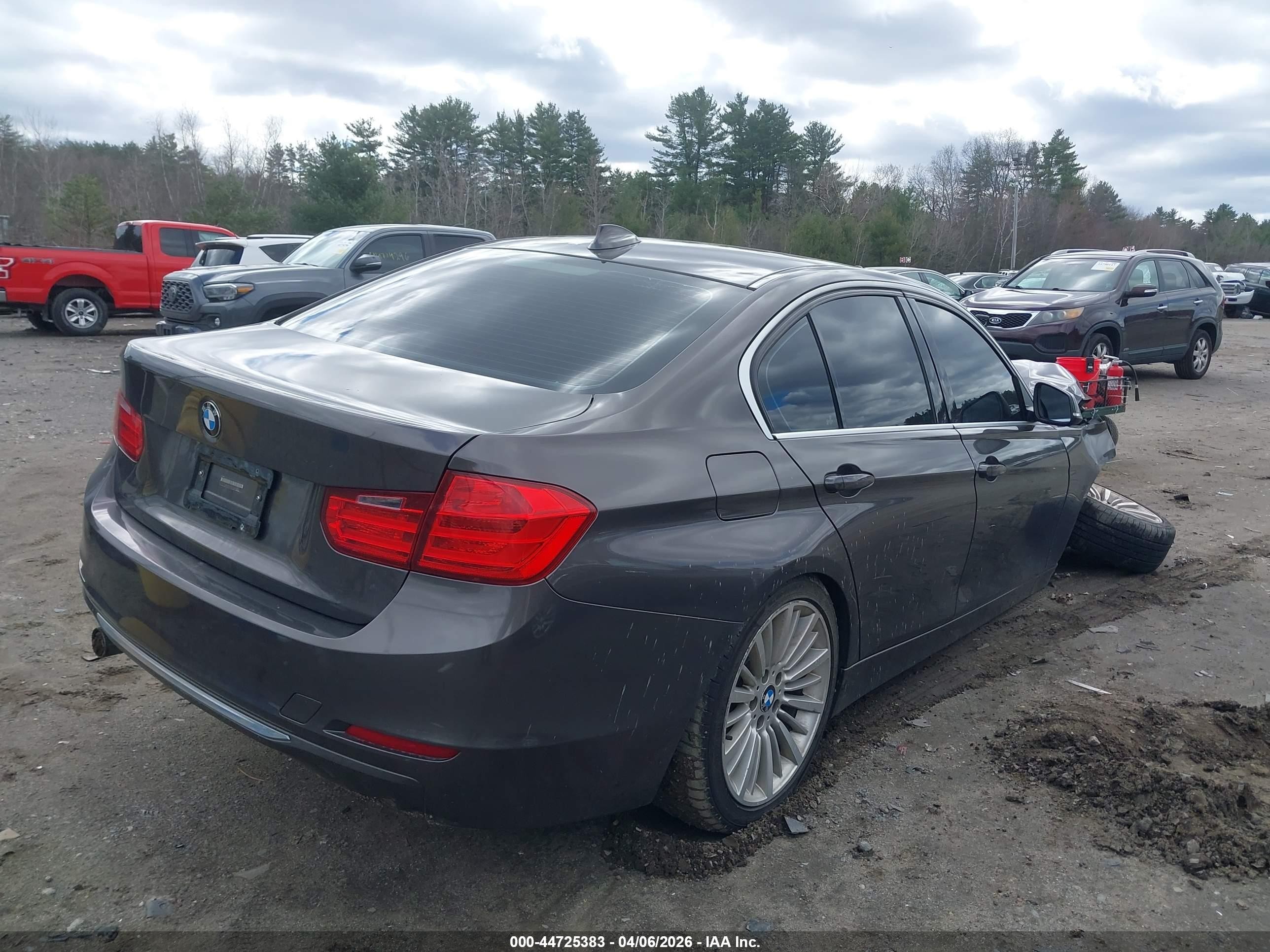 2015 Bmw 320i Xdrive Gray vin: WBA3C3G58FNS75700