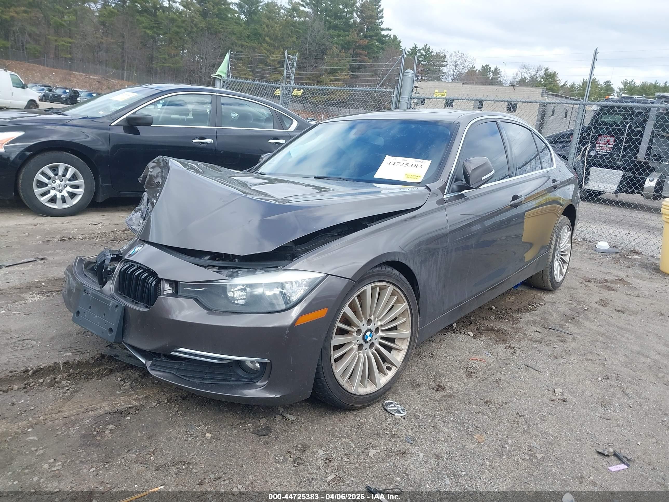 2015 Bmw 320i Xdrive Gray vin: WBA3C3G58FNS75700