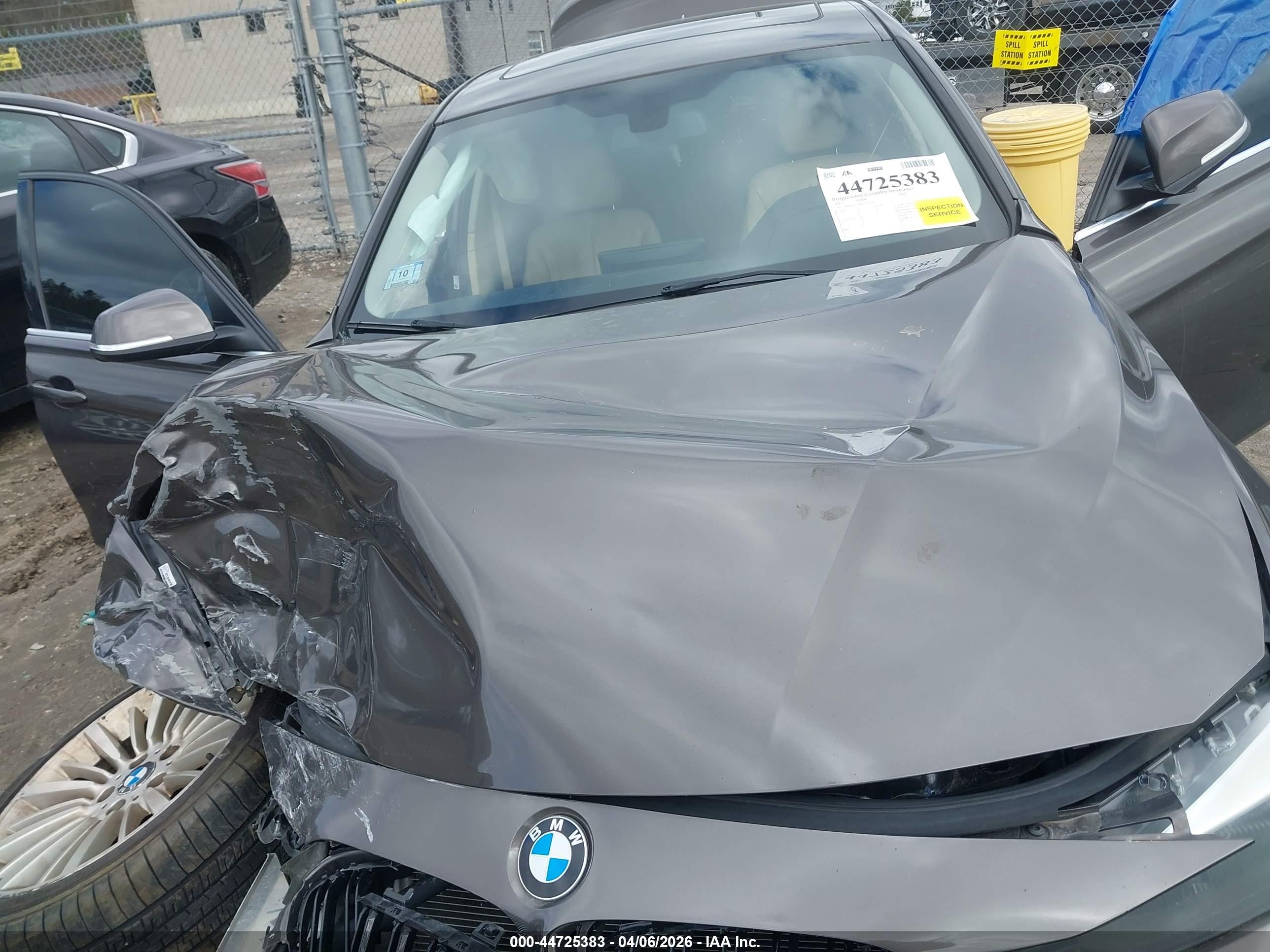 2015 Bmw 320i Xdrive Gray vin: WBA3C3G58FNS75700