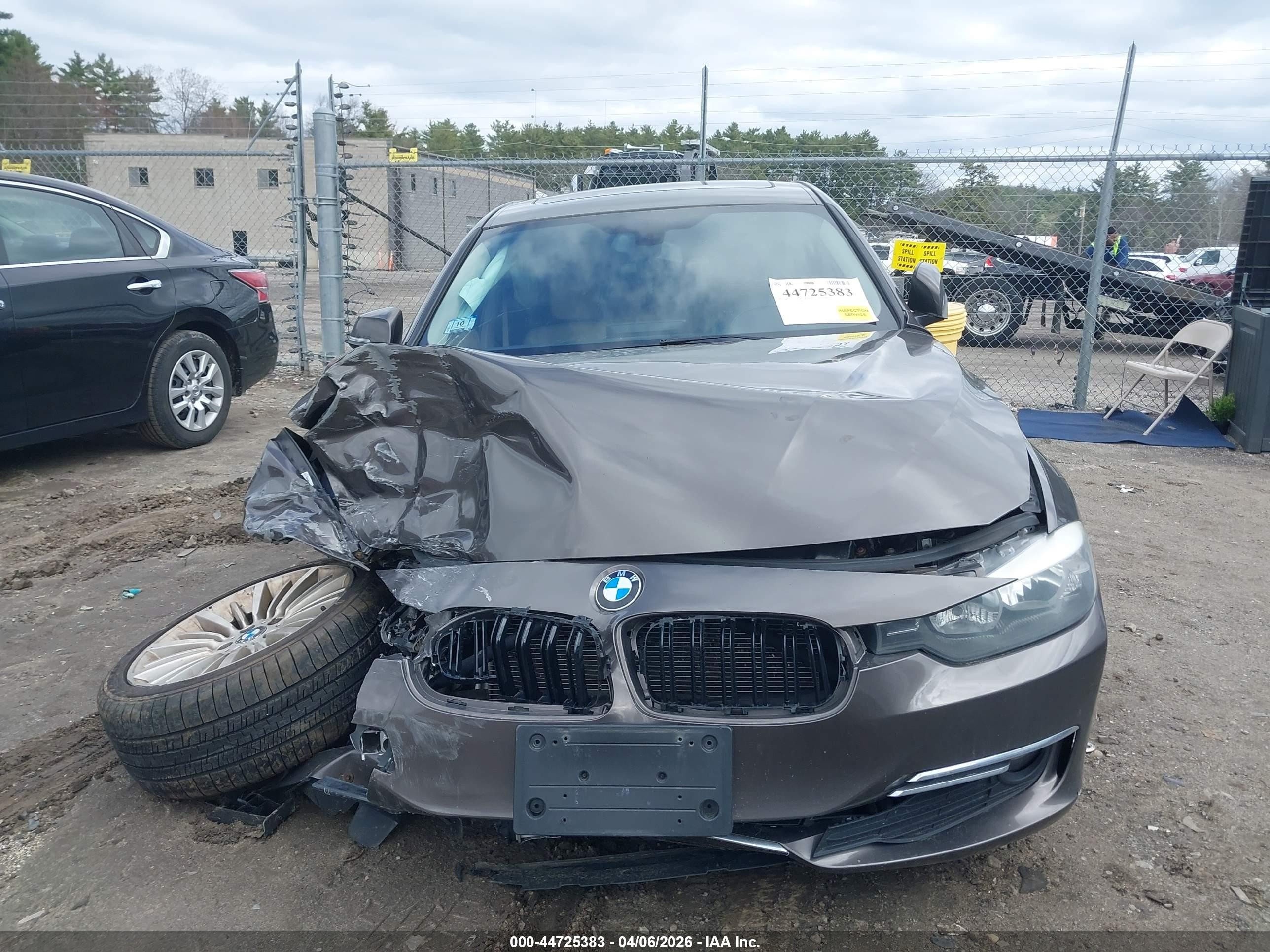 2015 Bmw 320i Xdrive Gray vin: WBA3C3G58FNS75700