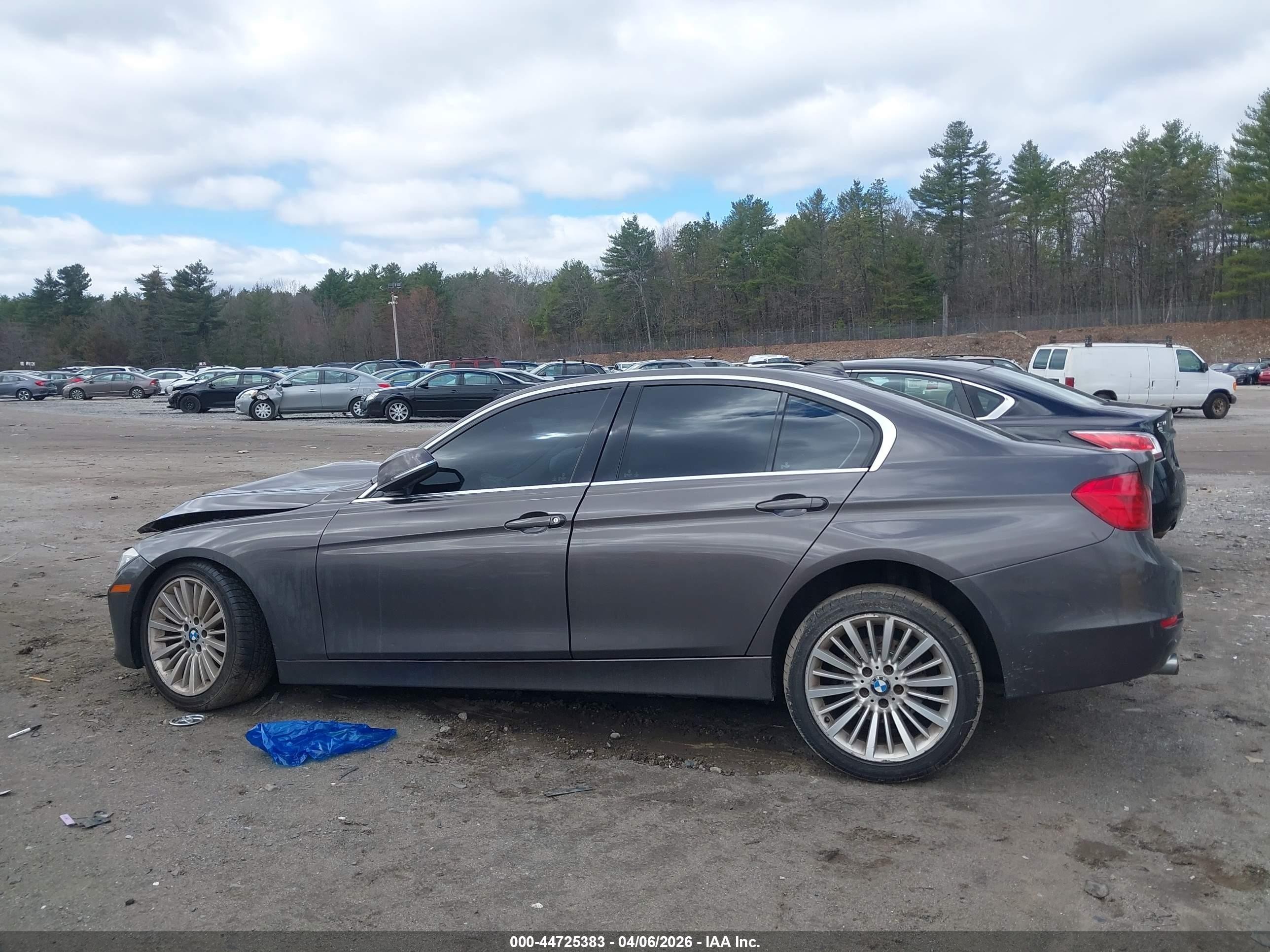 2015 Bmw 320i Xdrive Gray vin: WBA3C3G58FNS75700