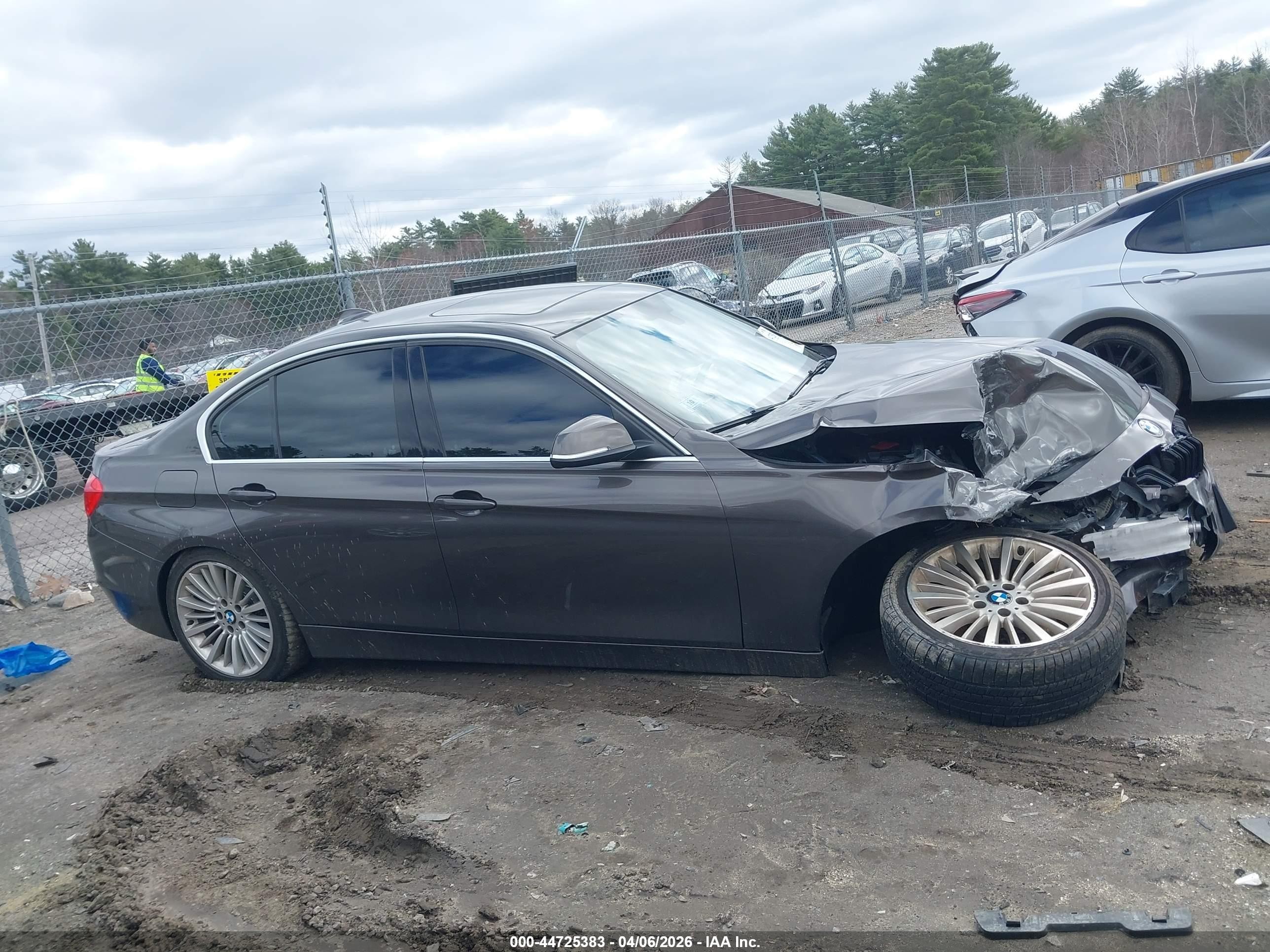 2015 Bmw 320i Xdrive Gray vin: WBA3C3G58FNS75700