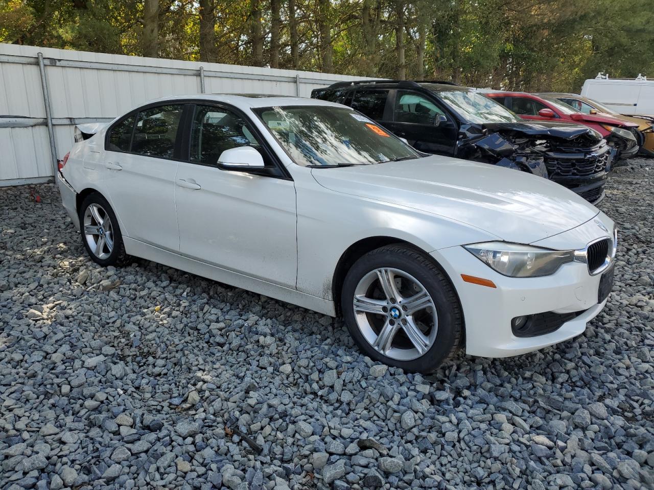 2015 Bmw 320 I Xdrive White vin: WBA3C3G58FNS76734