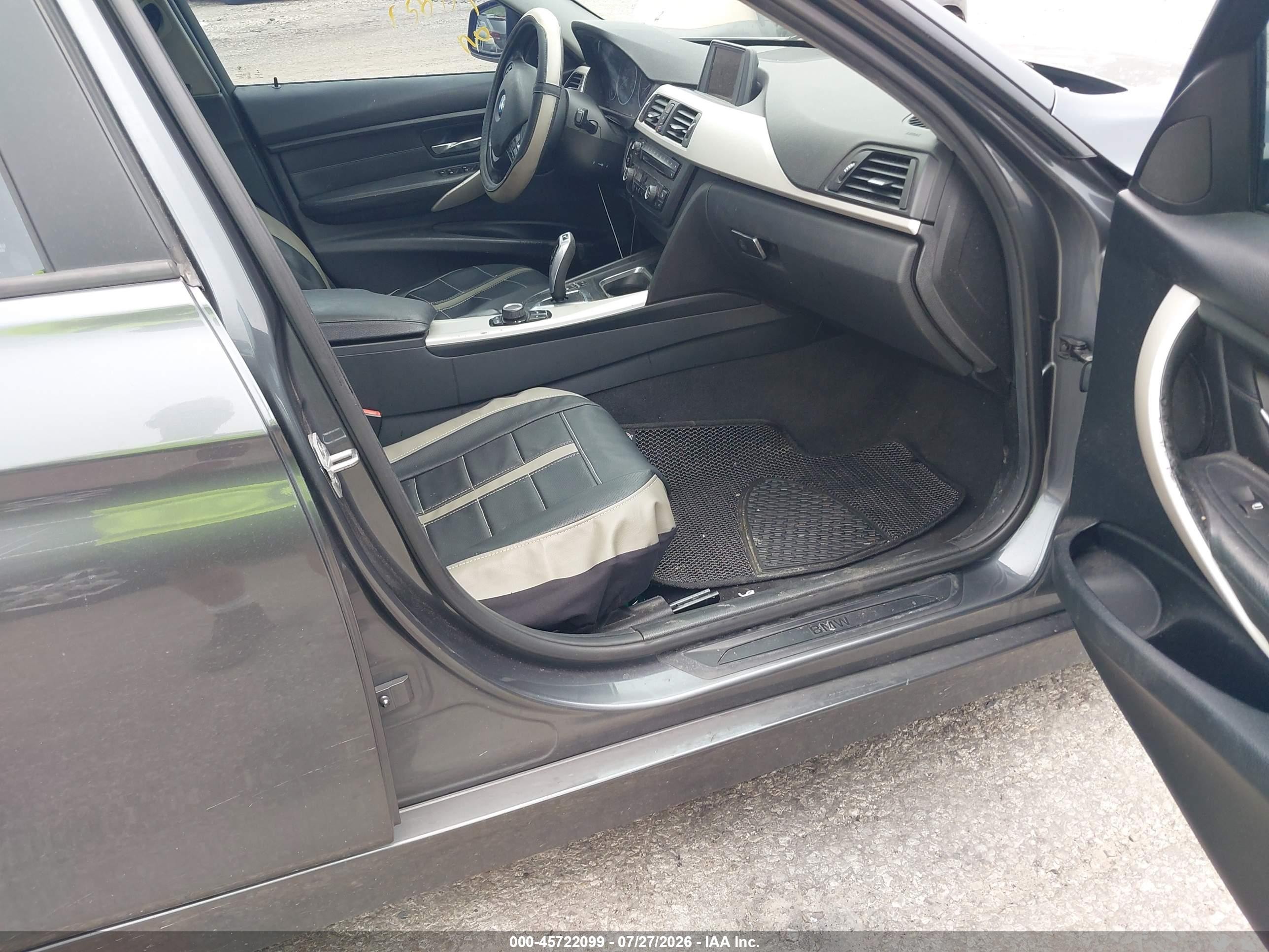 2015 Bmw 320i Xdrive Gray vin: WBA3C3G59FNS76533
