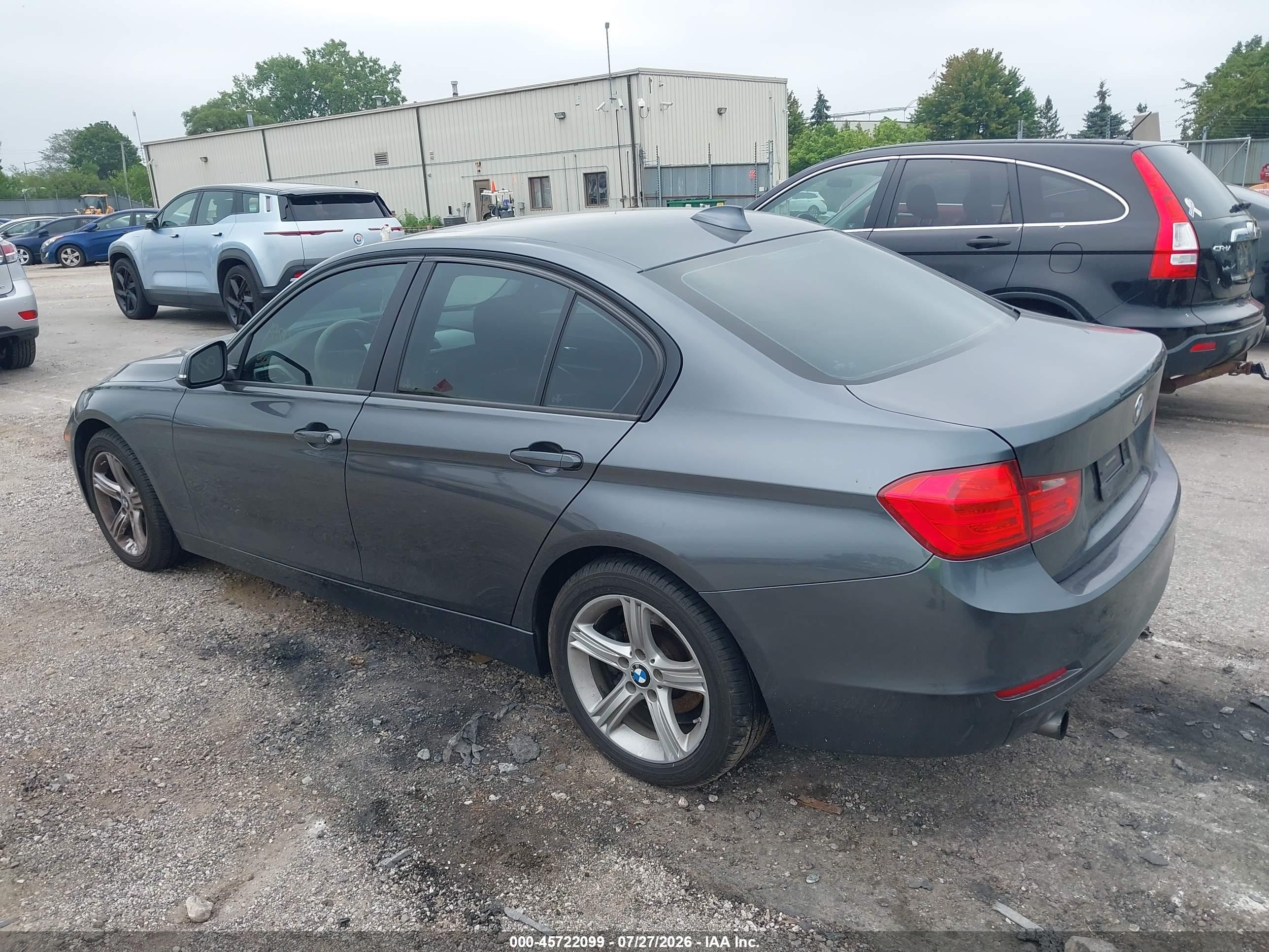2015 Bmw 320i Xdrive Gray vin: WBA3C3G59FNS76533