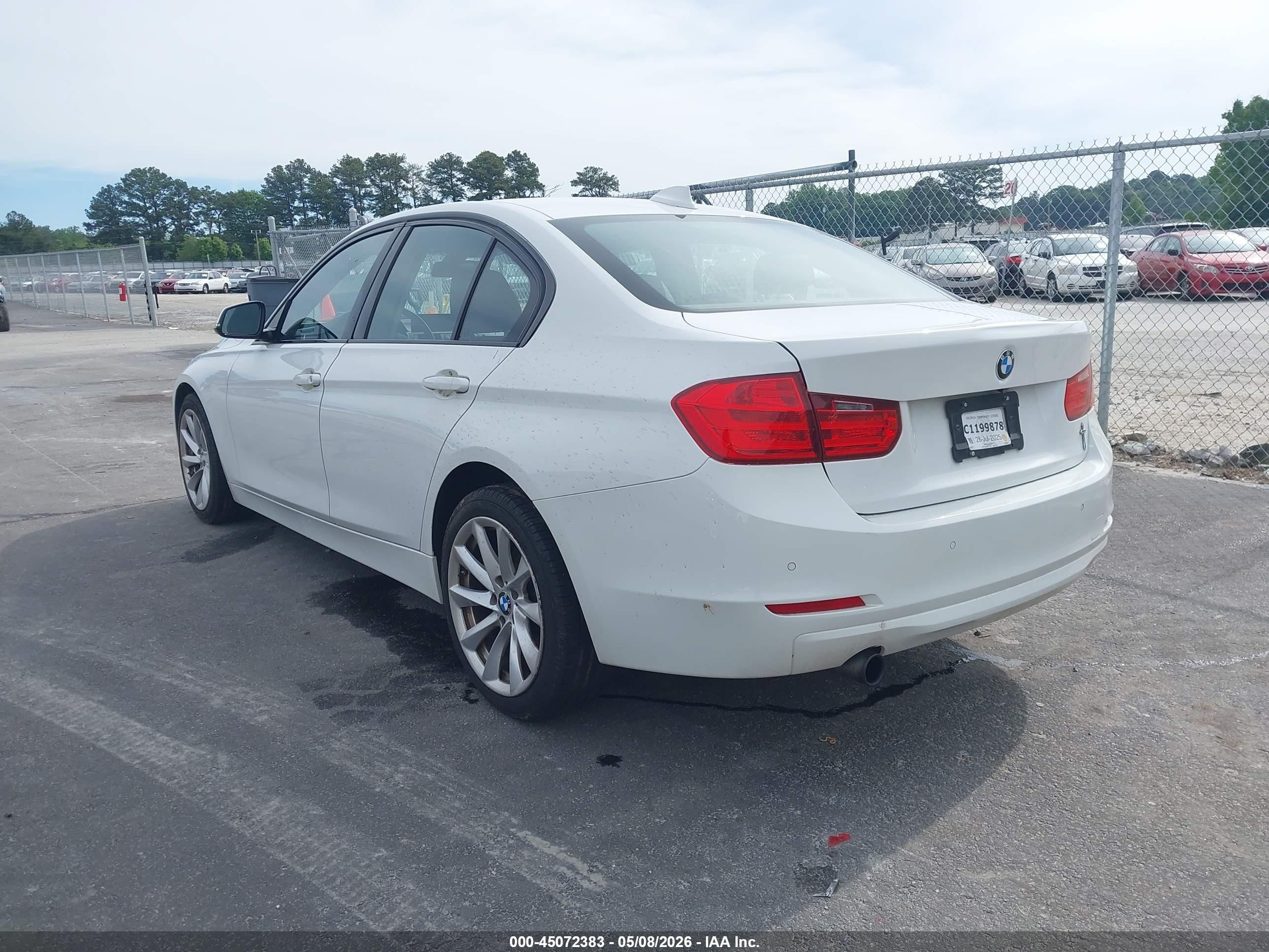2015 Bmw 320i Xdrive White vin: WBA3C3G59FNT51134