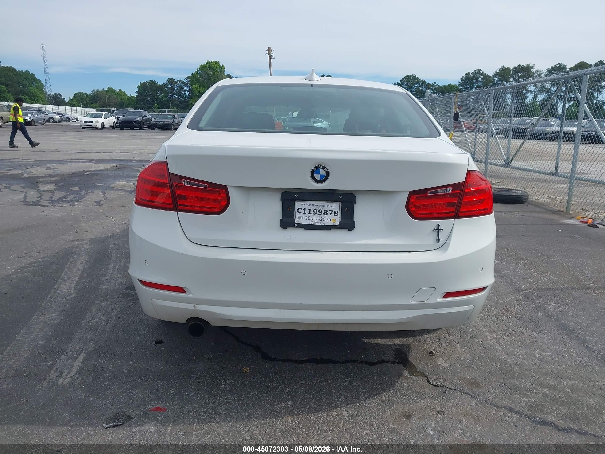 2015 Bmw 320i Xdrive White vin: WBA3C3G59FNT51134