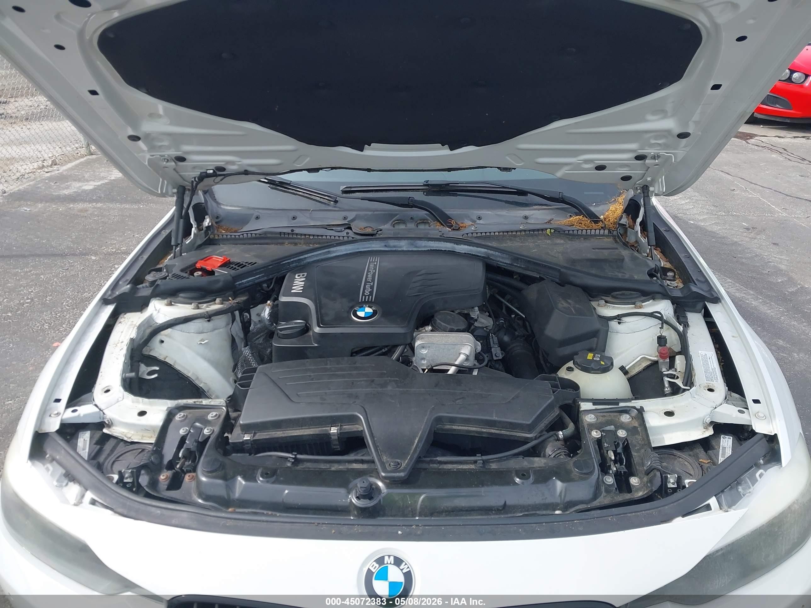2015 Bmw 320i Xdrive White vin: WBA3C3G59FNT51134