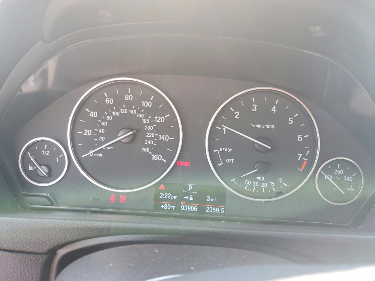 2014 Bmw 320 I Xdrive White vin: WBA3C3G5XENS70626