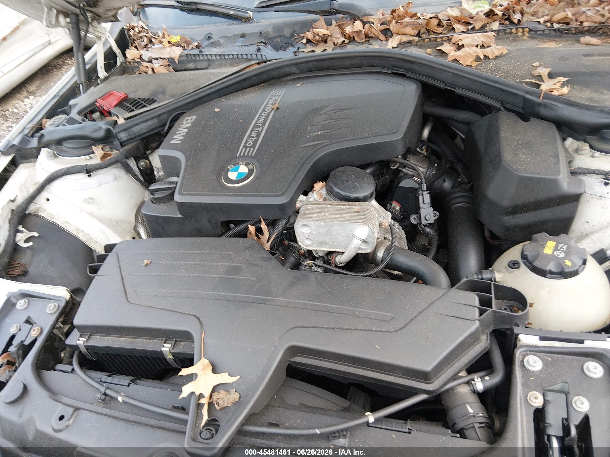 2015 Bmw 320i Xdrive White vin: WBA3C3G5XFNS74483