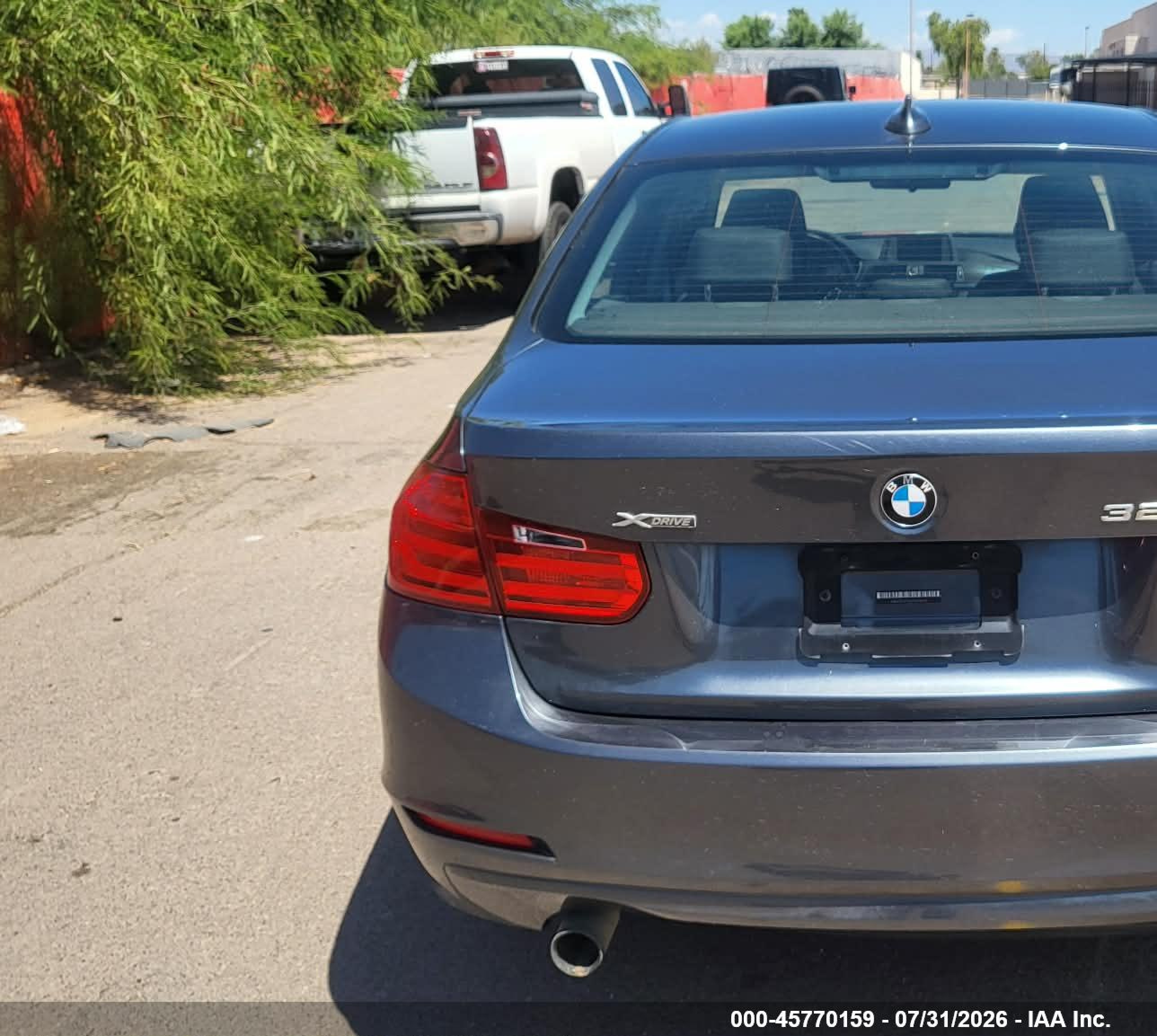 2015 Bmw 320i Xdrive Gray vin: WBA3C3G5XFNS75018
