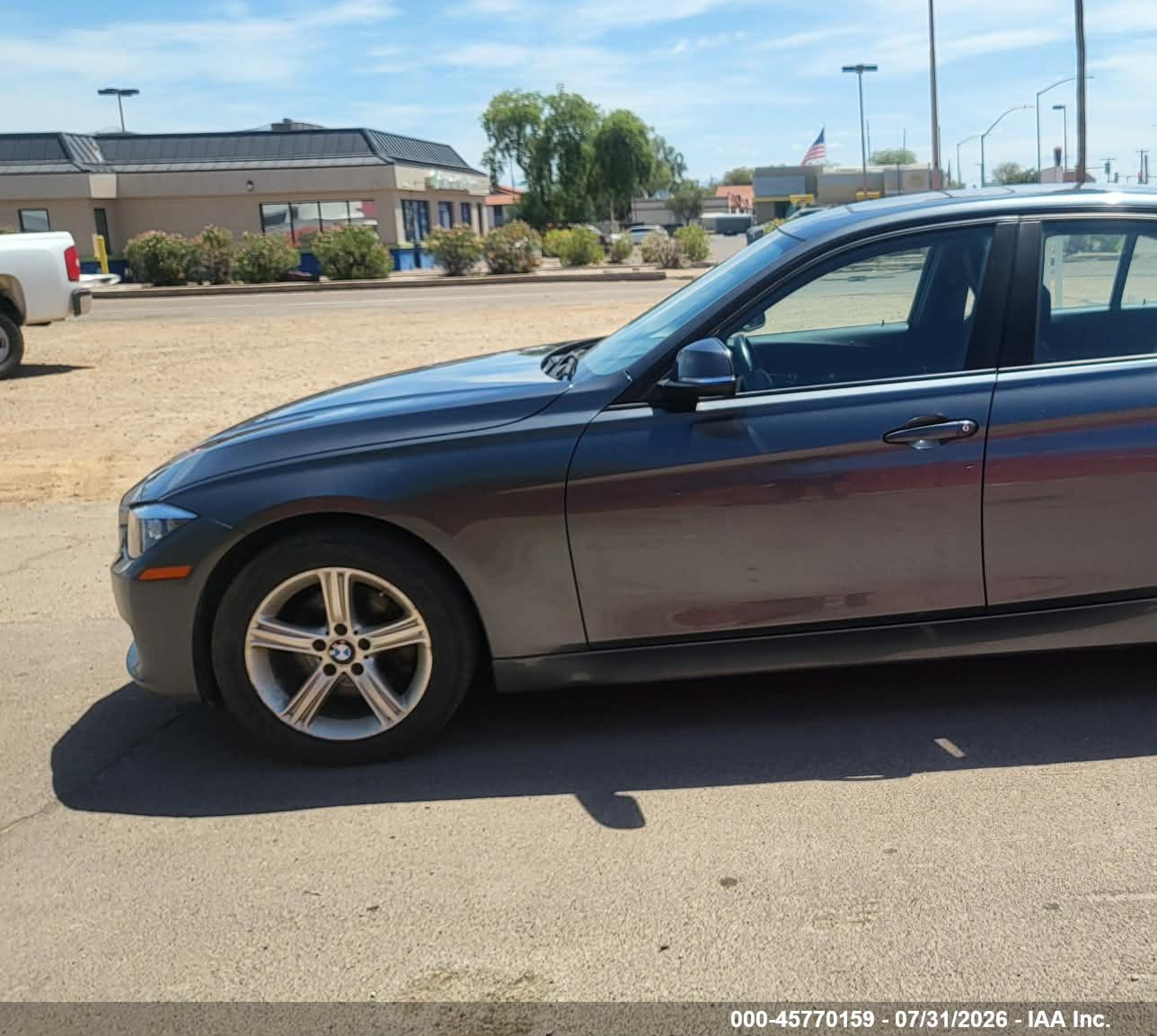 2015 Bmw 320i Xdrive Gray vin: WBA3C3G5XFNS75018
