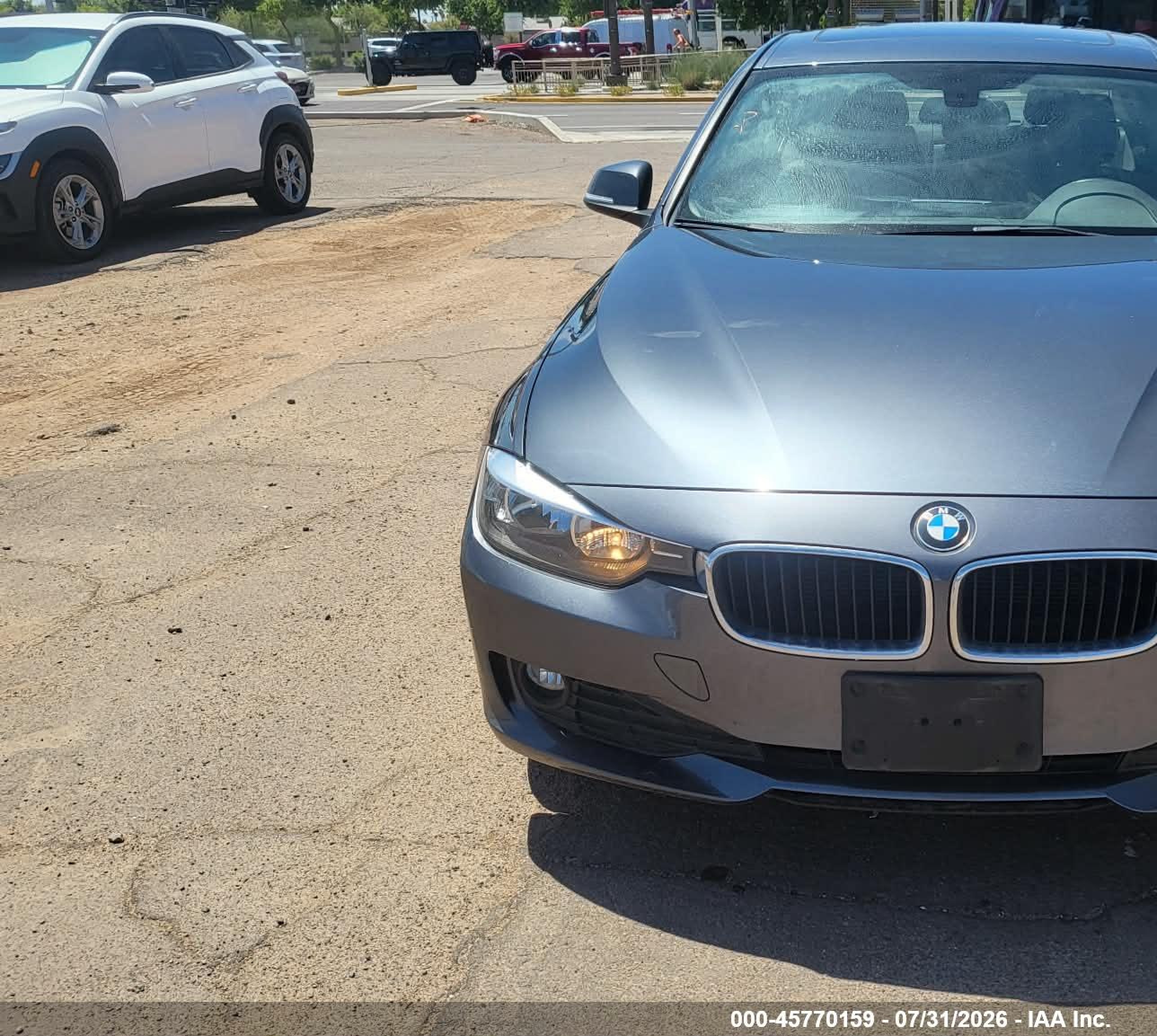 2015 Bmw 320i Xdrive Gray vin: WBA3C3G5XFNS75018