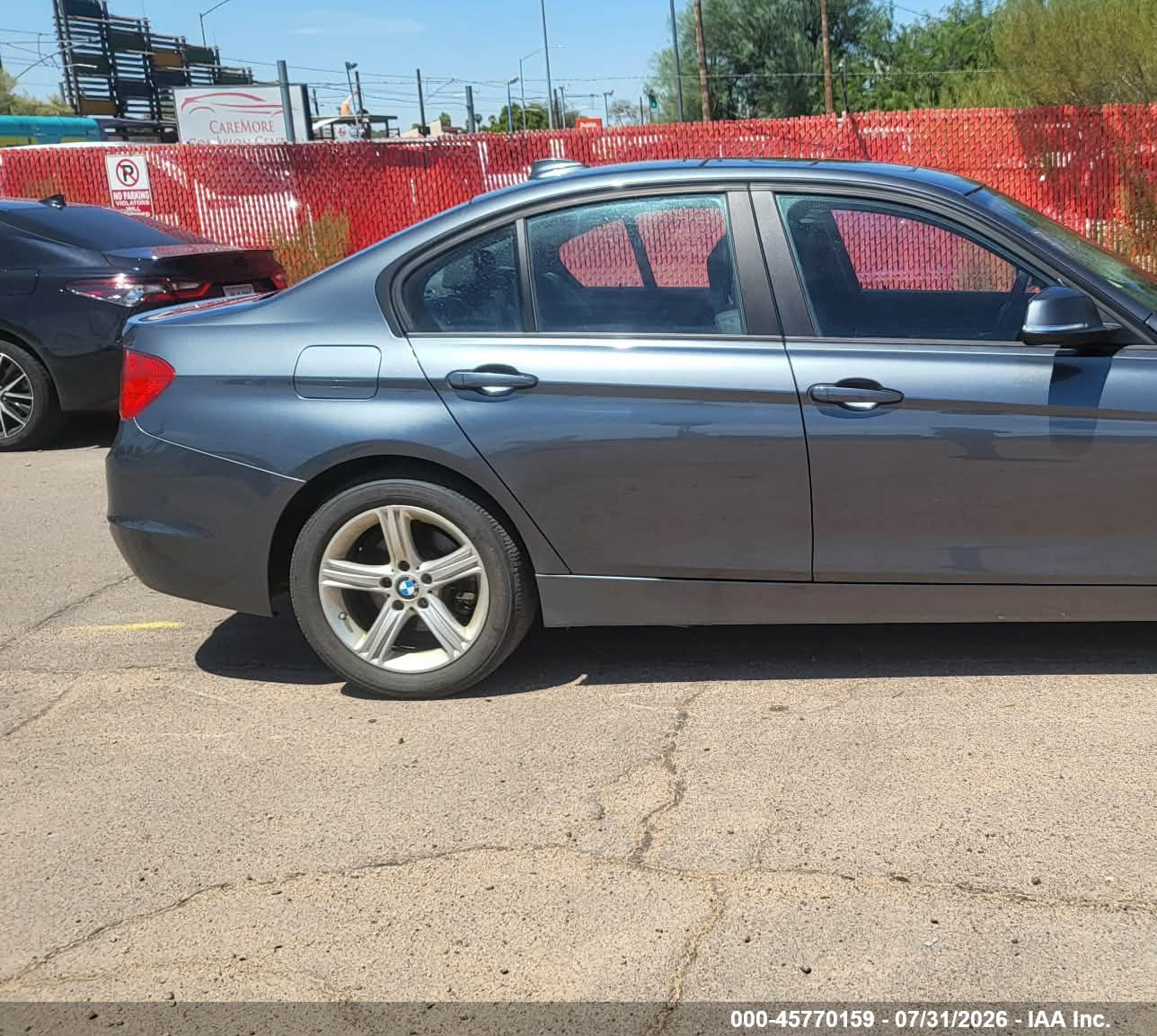 2015 Bmw 320i Xdrive Gray vin: WBA3C3G5XFNS75018