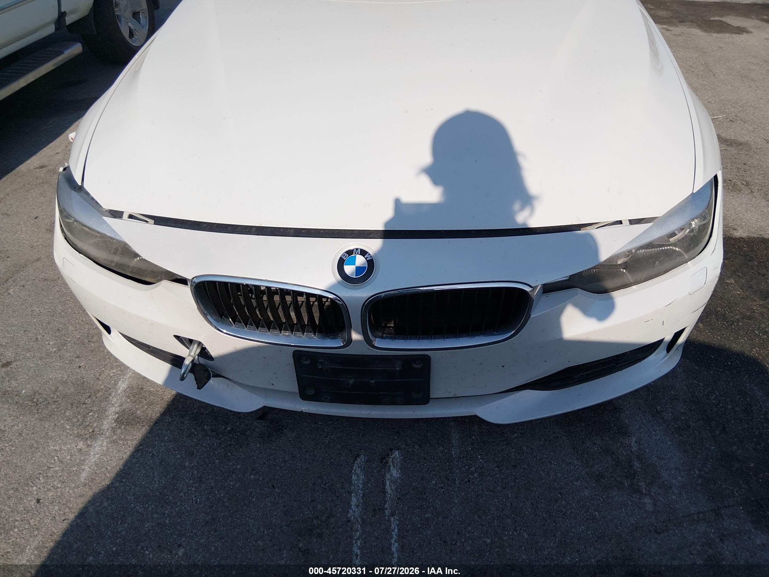 2015 Bmw 320i Xdrive White vin: WBA3C3G5XFNS76489