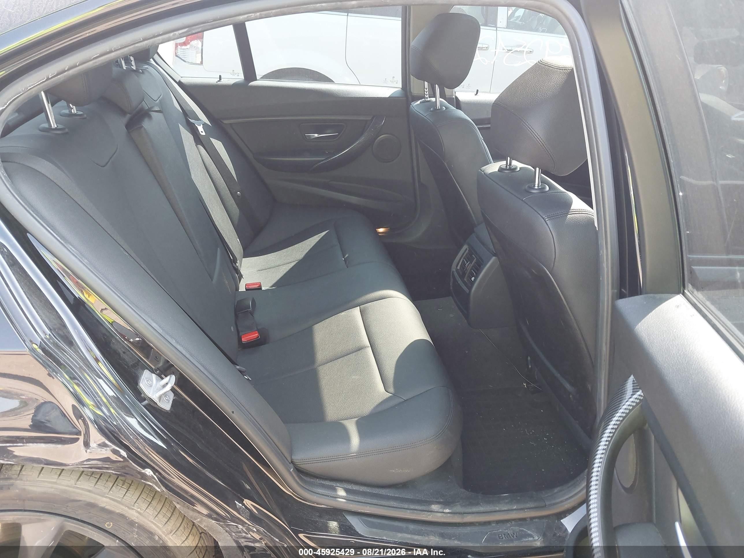 2015 Bmw 320i Xdrive Black vin: WBA3C3G5XFNT52342