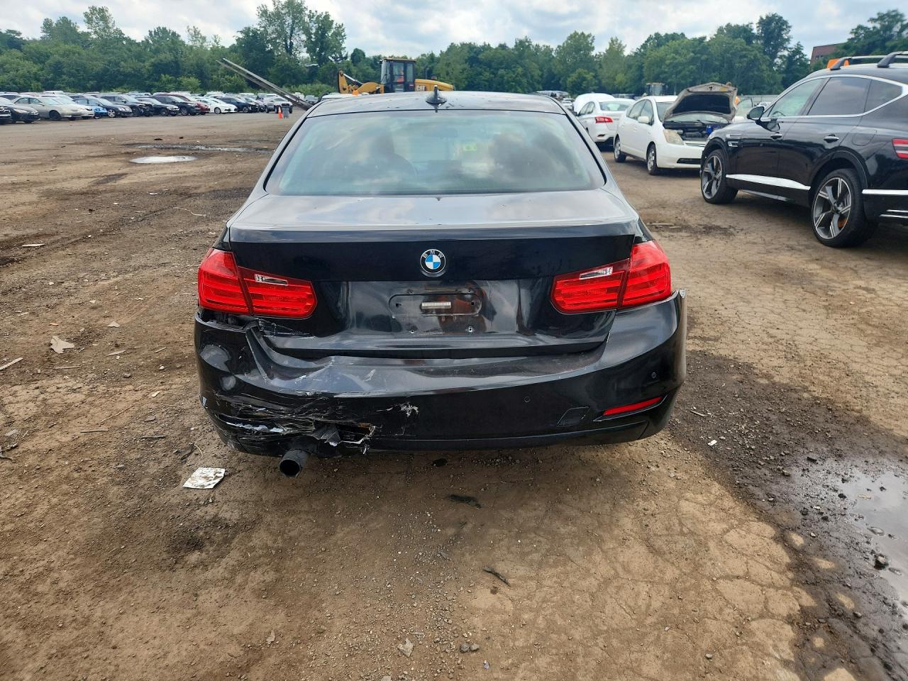2015 Bmw 320 I Xdrive Black vin: WBA3C3G5XFNT53118