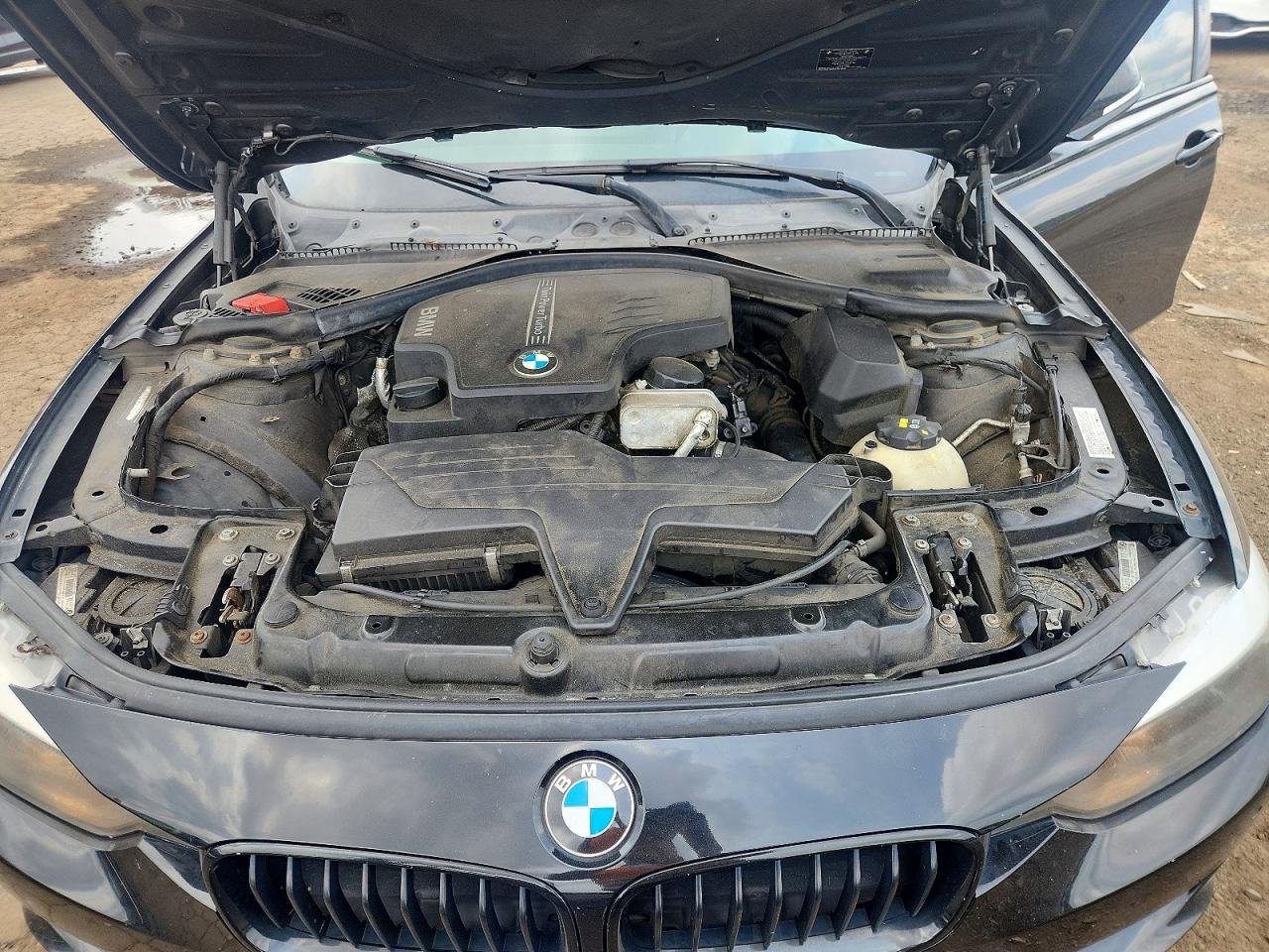 2015 Bmw 320 I Xdrive Black vin: WBA3C3G5XFNT53118