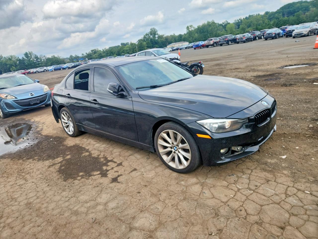 2015 Bmw 320 I Xdrive Black vin: WBA3C3G5XFNT53118
