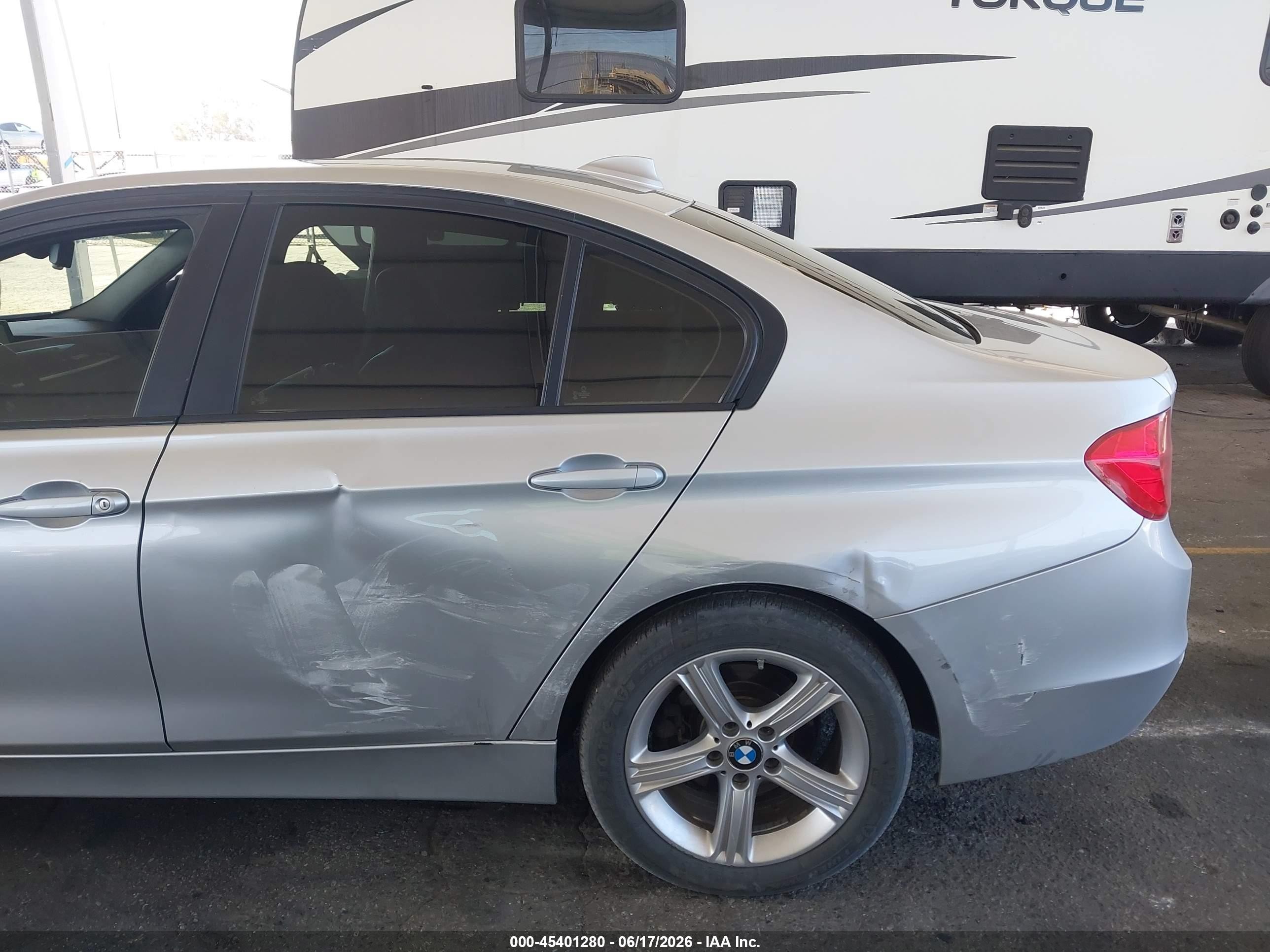 2014 Bmw 328d   Silver vin: WBA3D3C52EK155930