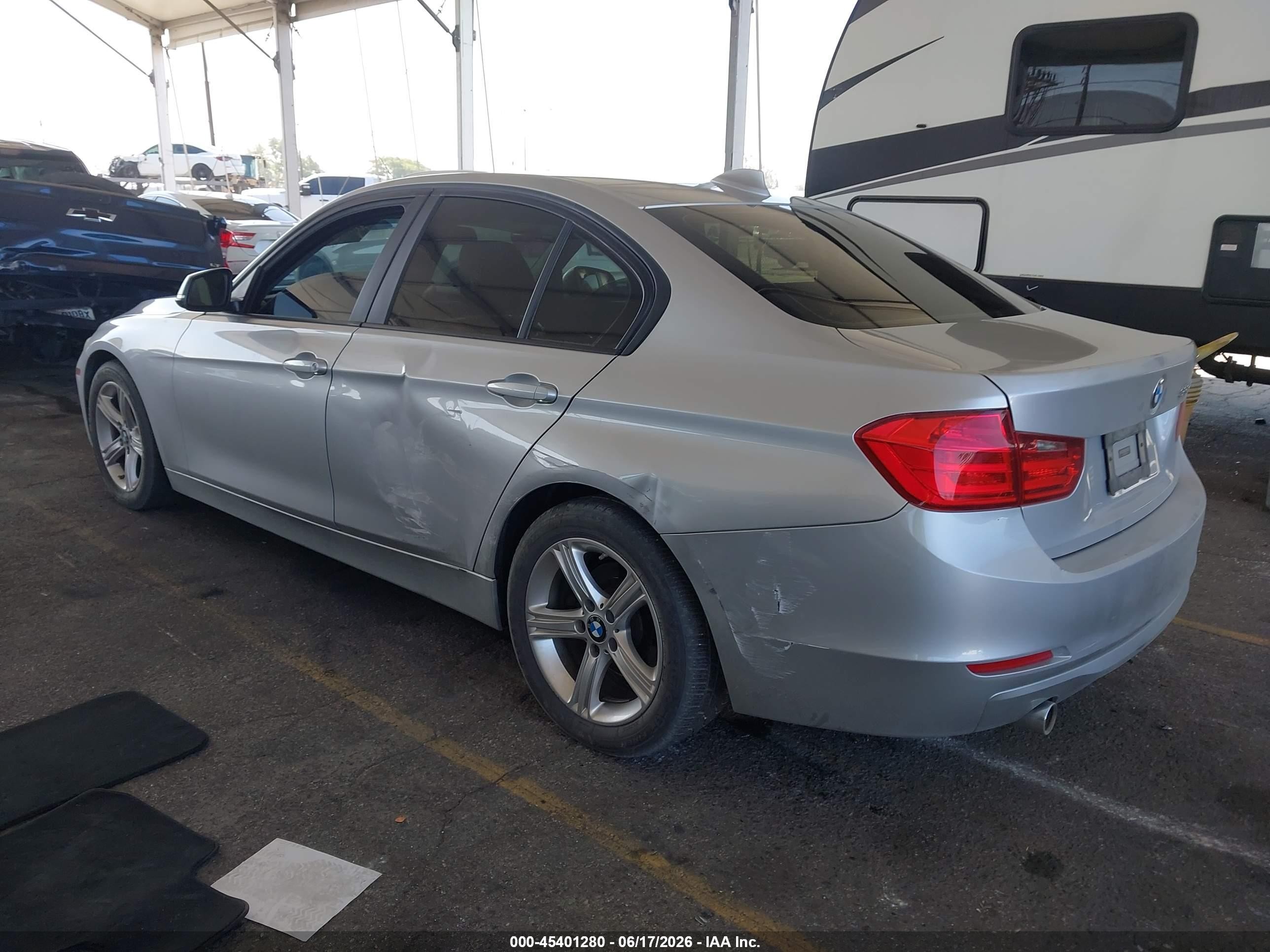 2014 Bmw 328d   Silver vin: WBA3D3C52EK155930