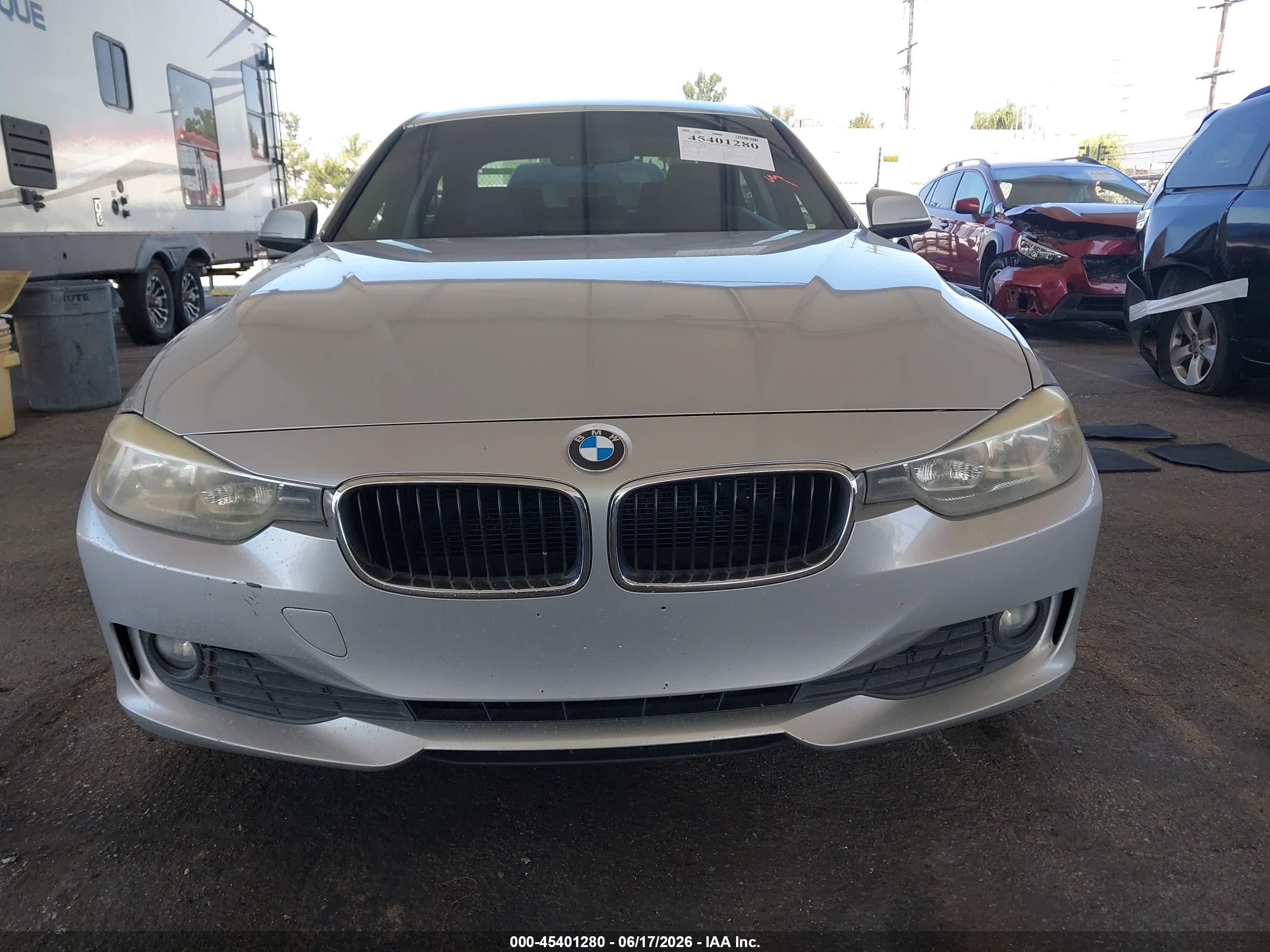 2014 Bmw 328d   Silver vin: WBA3D3C52EK155930