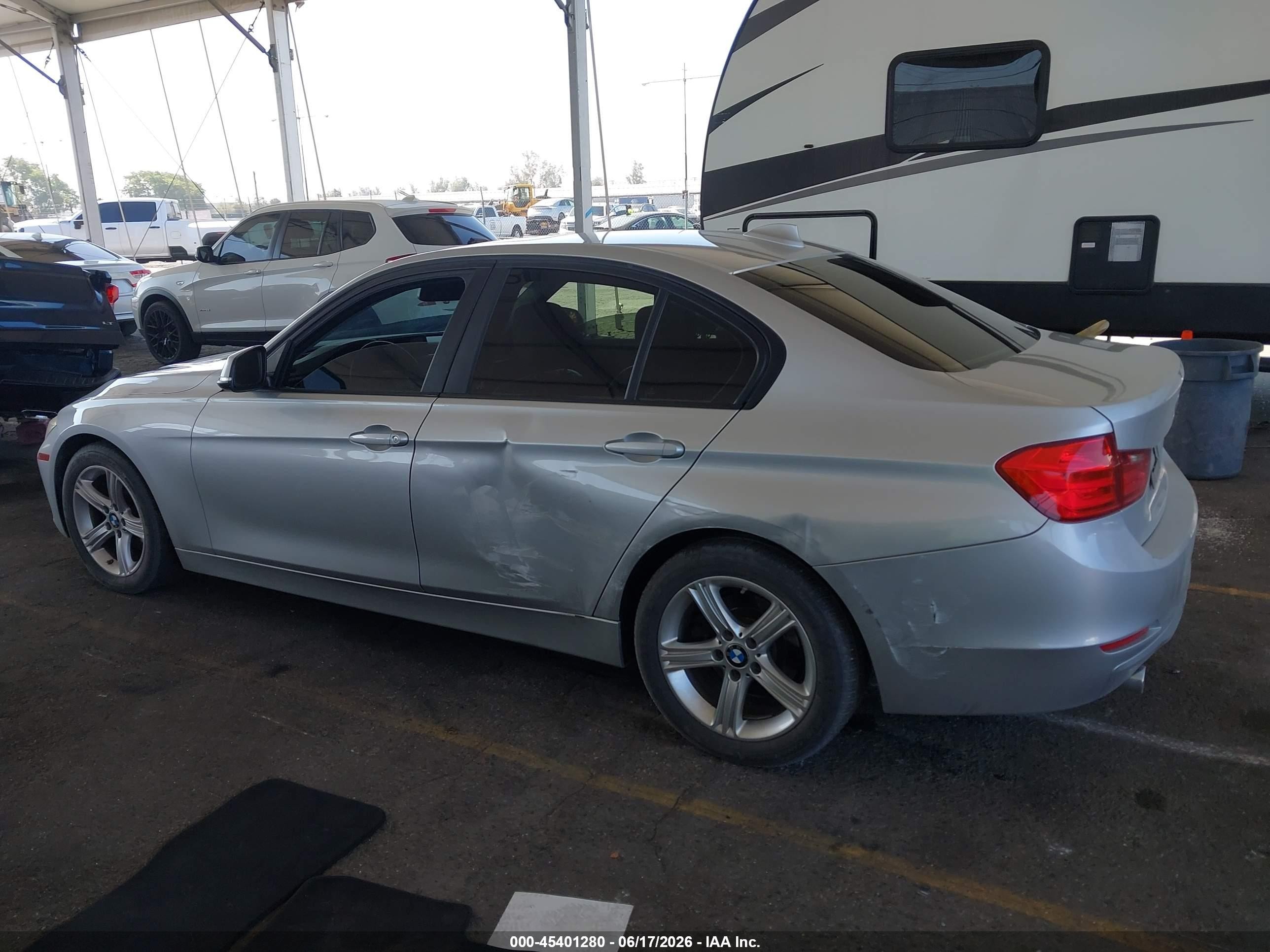2014 Bmw 328d   Silver vin: WBA3D3C52EK155930