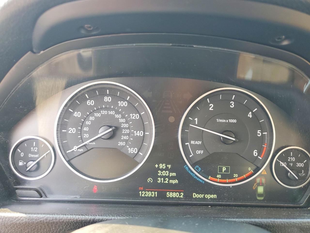 2014 Bmw 328 D Blue vin: WBA3D3C53EK154866