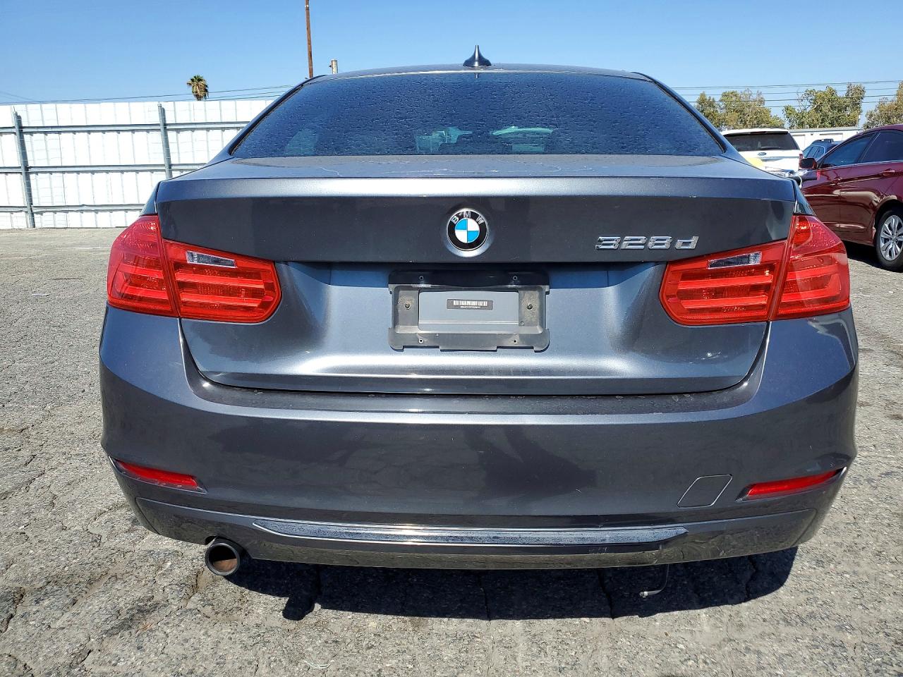 2014 Bmw 328 D Gray vin: WBA3D3C57EF099315