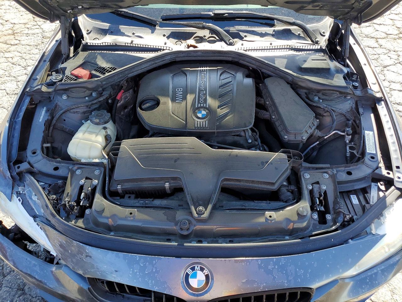2014 Bmw 328 D Gray vin: WBA3D3C57EF099315