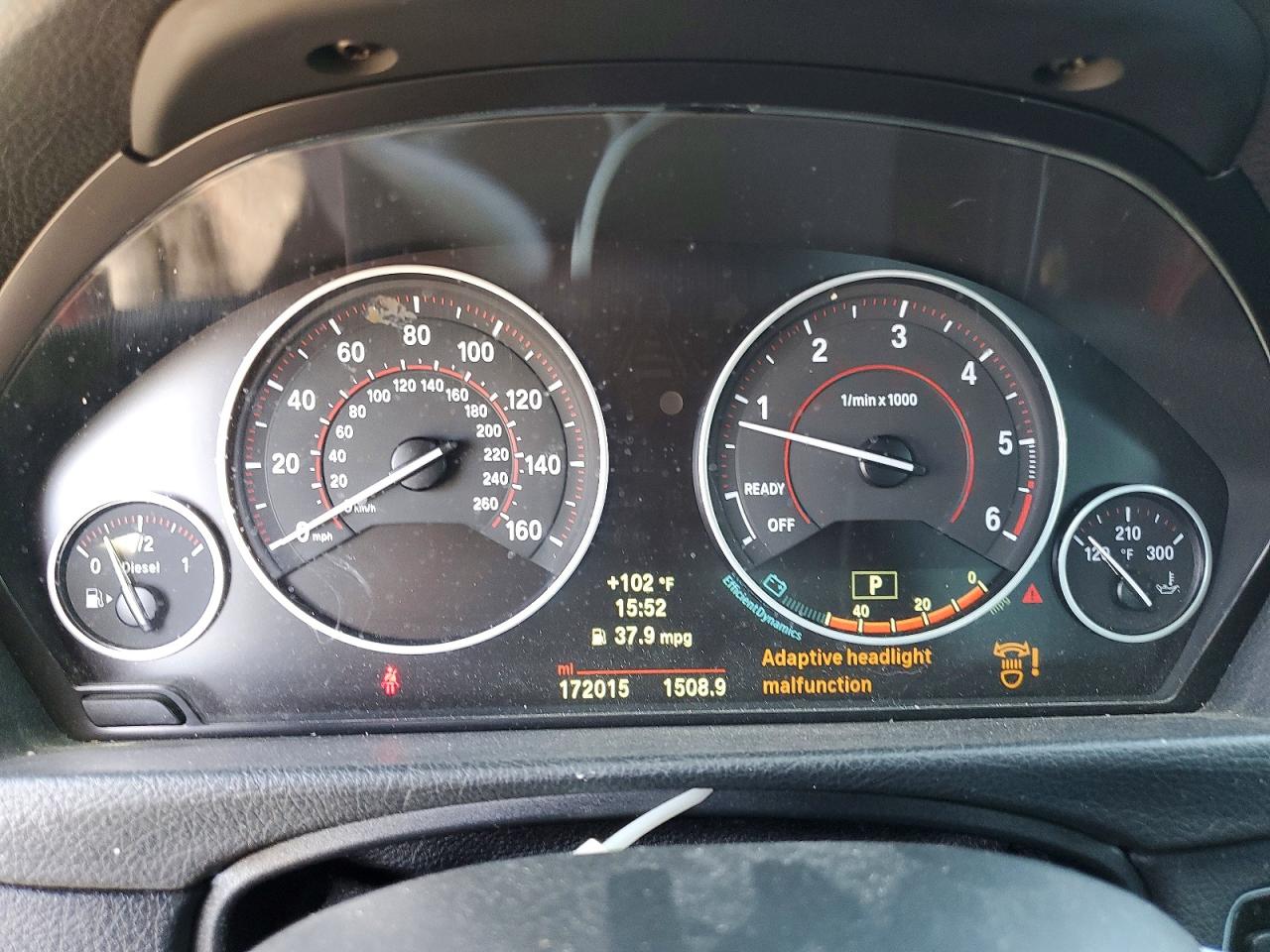 2014 Bmw 328 D Gray vin: WBA3D3C57EF099315