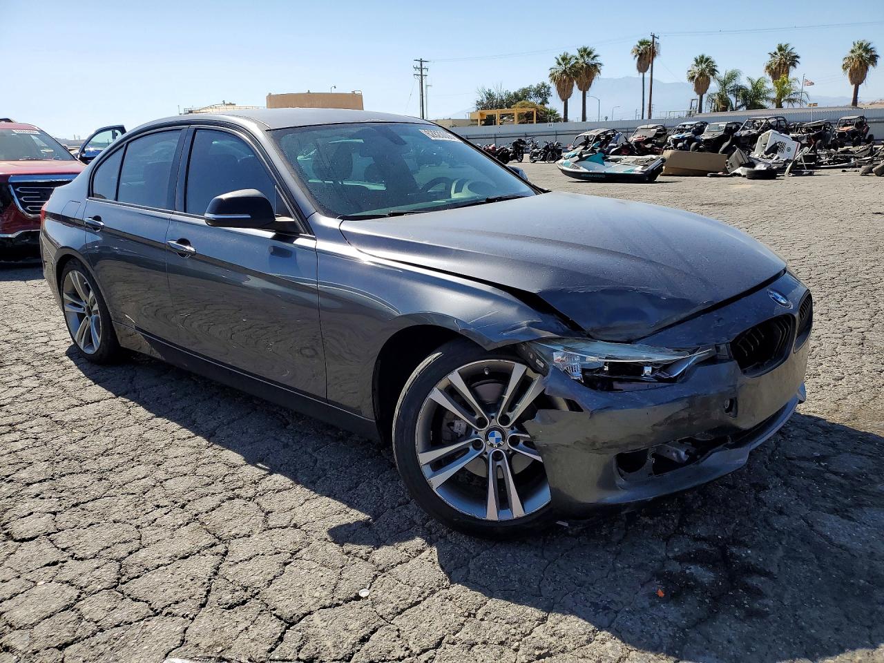 2014 Bmw 328 D Gray vin: WBA3D3C57EF099315