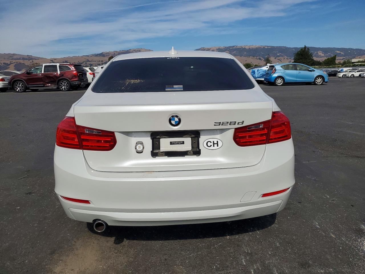 2014 Bmw 328 D White vin: WBA3D3C57EK154045