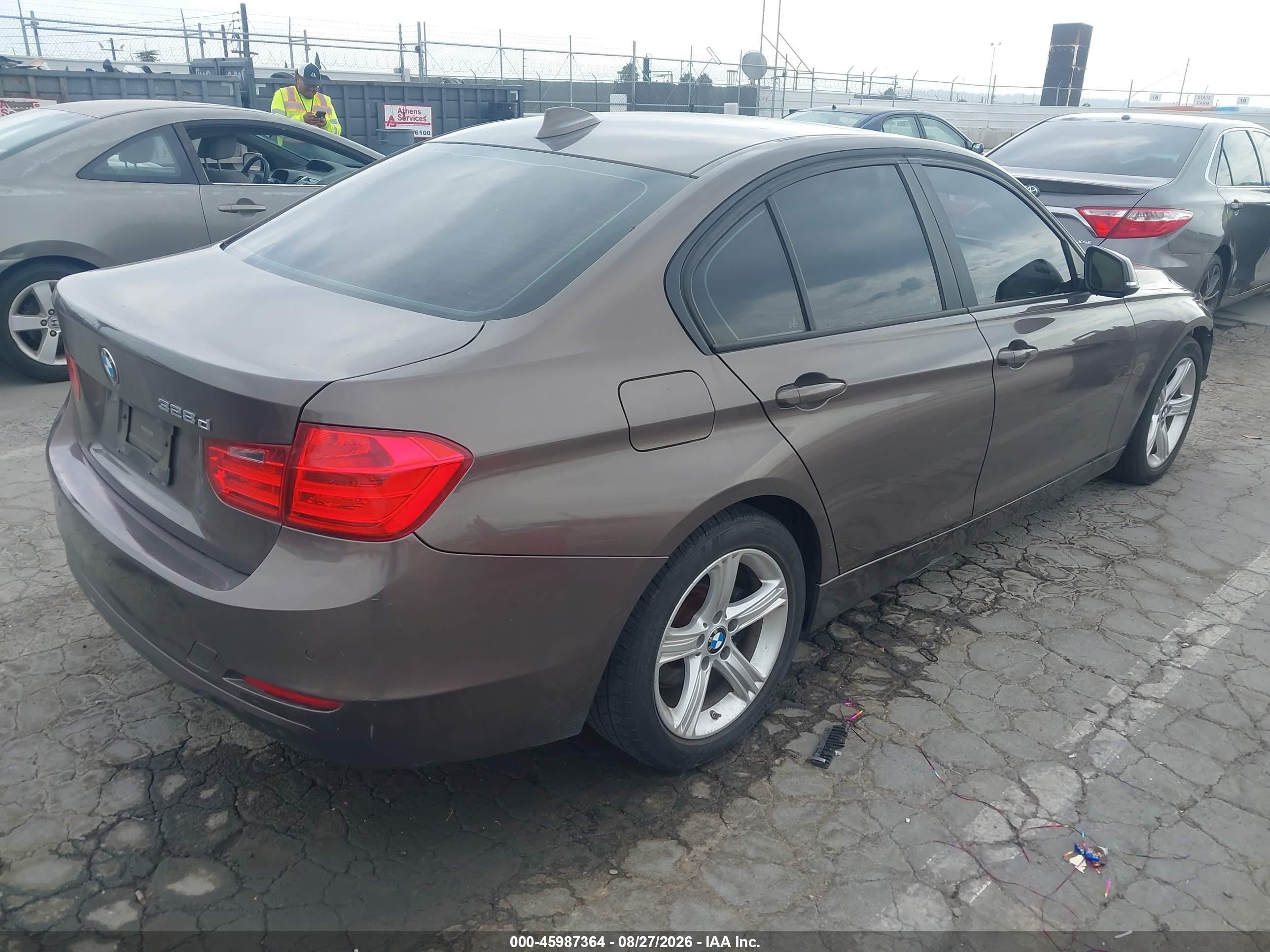 2014 Bmw 328d   Brown vin: WBA3D3C57EK155809