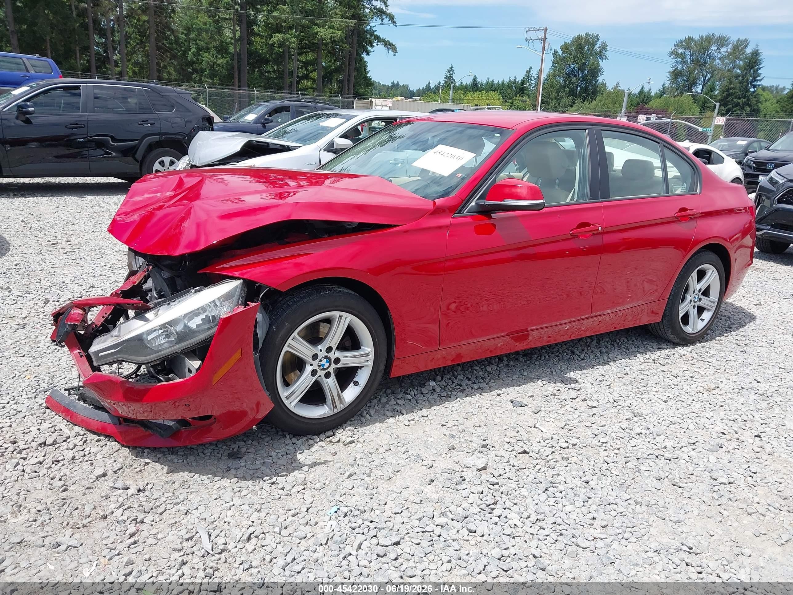 2014 Bmw 328d   Red vin: WBA3D3C57EK157057
