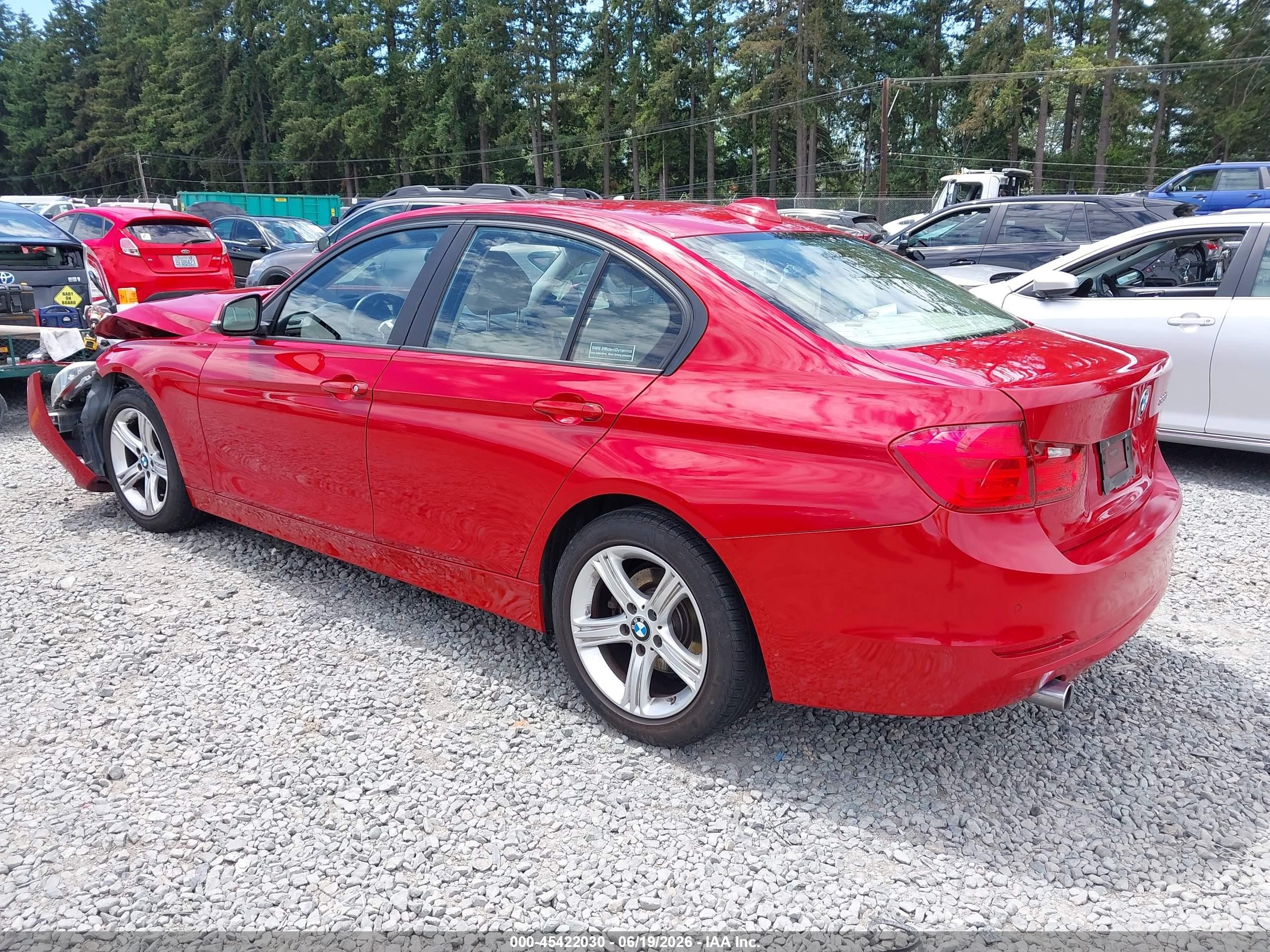 2014 Bmw 328d   Red vin: WBA3D3C57EK157057