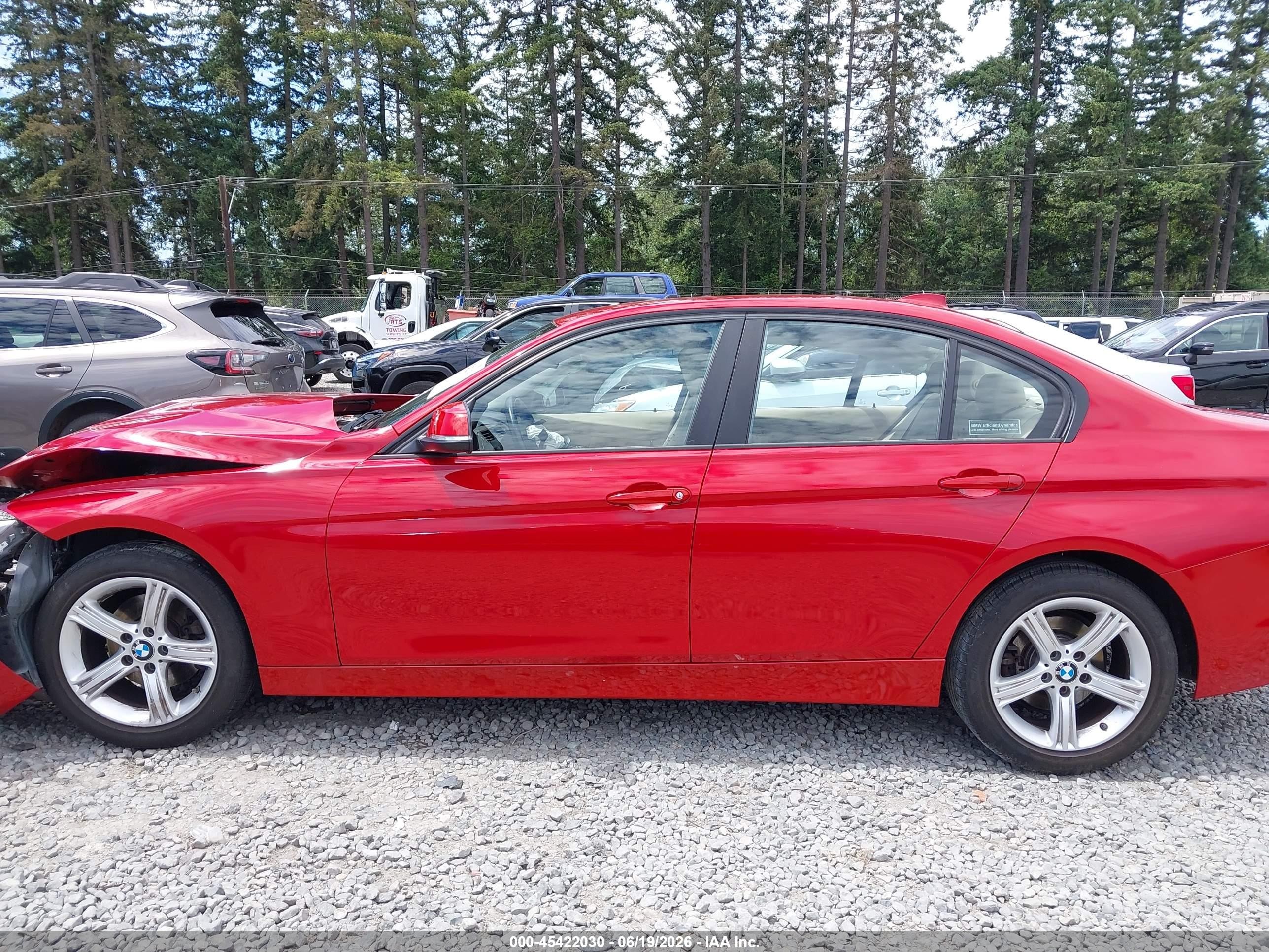 2014 Bmw 328d   Red vin: WBA3D3C57EK157057