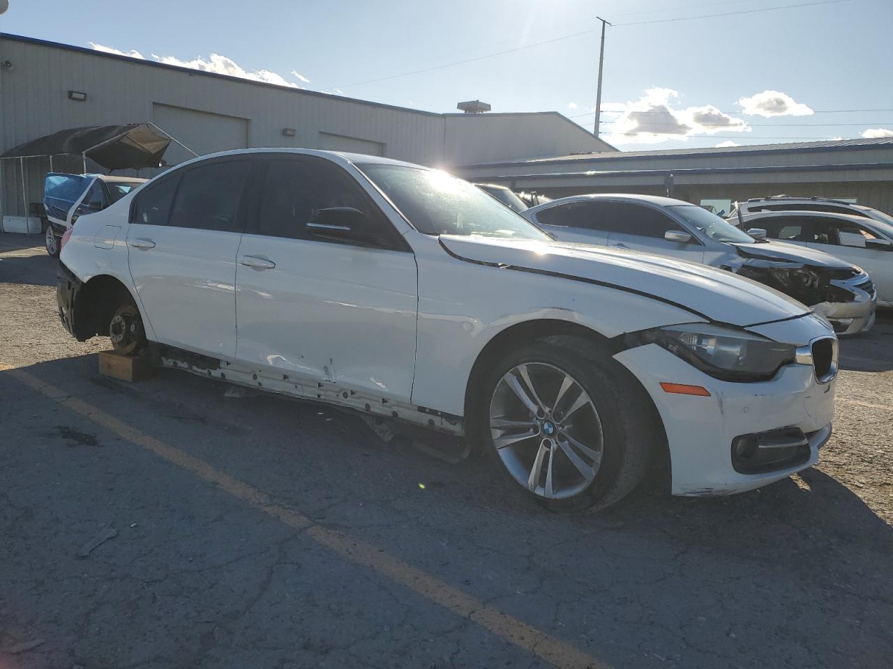 2014 Bmw 328 White vin: WBA3D3C58EK154460