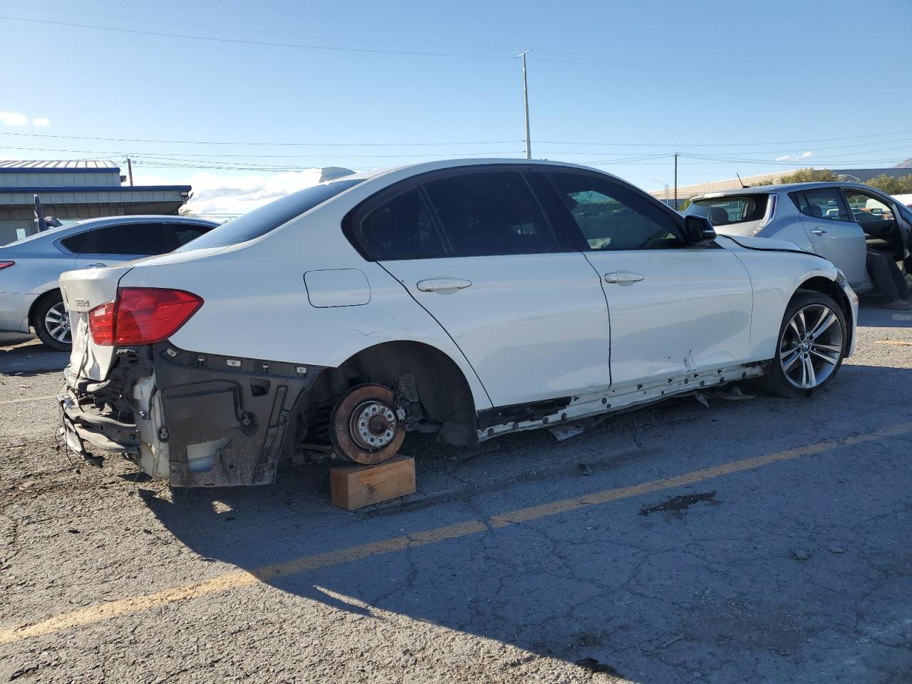 2014 Bmw 328 White vin: WBA3D3C58EK154460