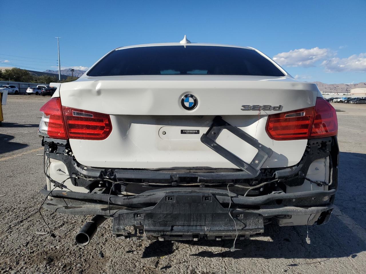 2014 Bmw 328 White vin: WBA3D3C58EK154460