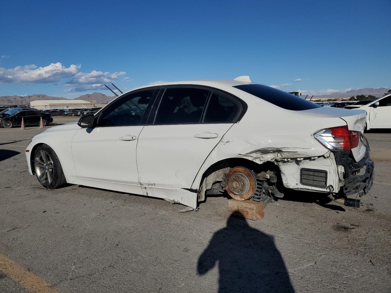 2014 Bmw 328 White vin: WBA3D3C58EK154460