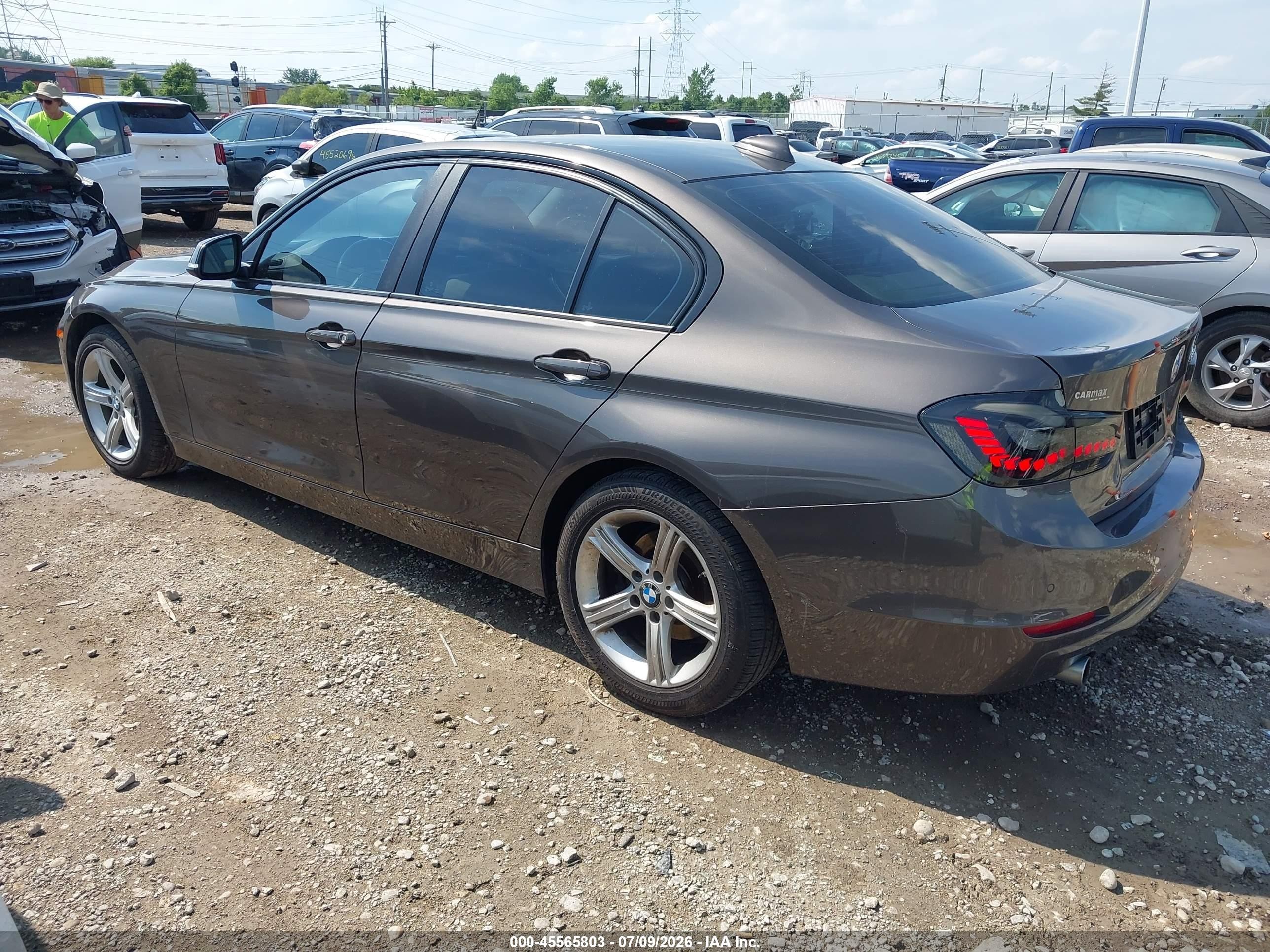 2015 Bmw 328d Серый vin: WBA3D3C58FK158090