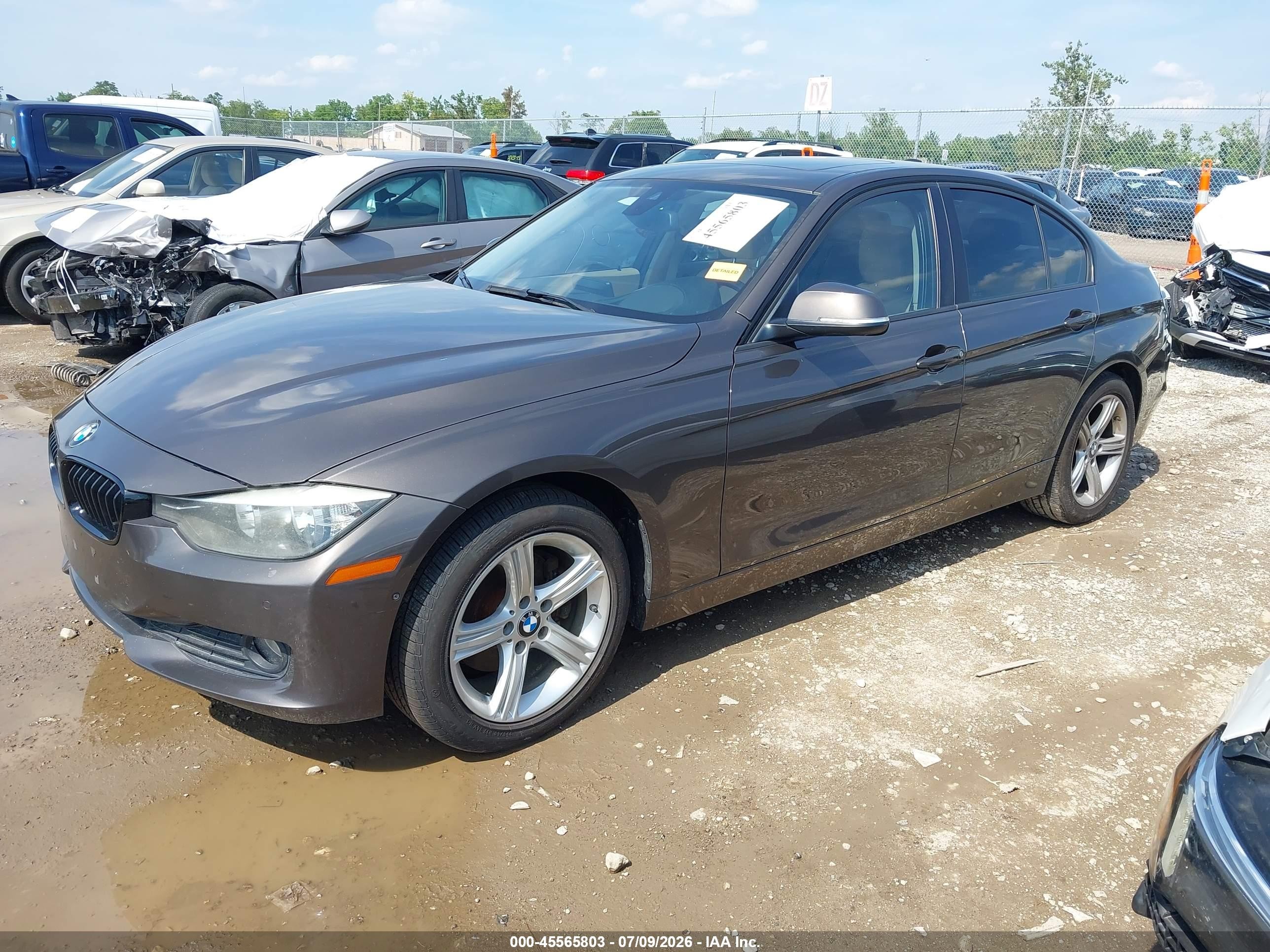 2015 Bmw 328d Серый vin: WBA3D3C58FK158090