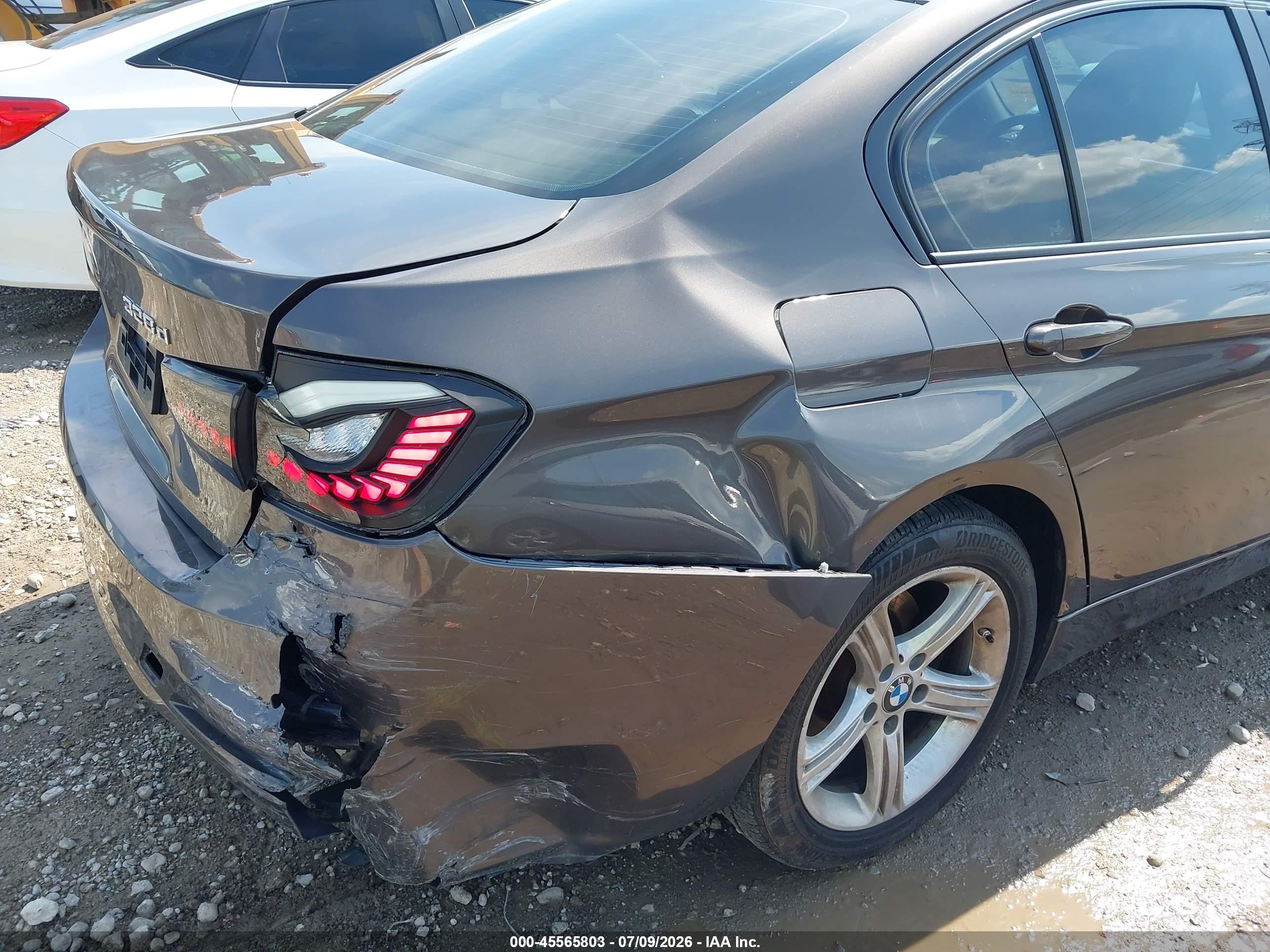 2015 Bmw 328d Серый vin: WBA3D3C58FK158090